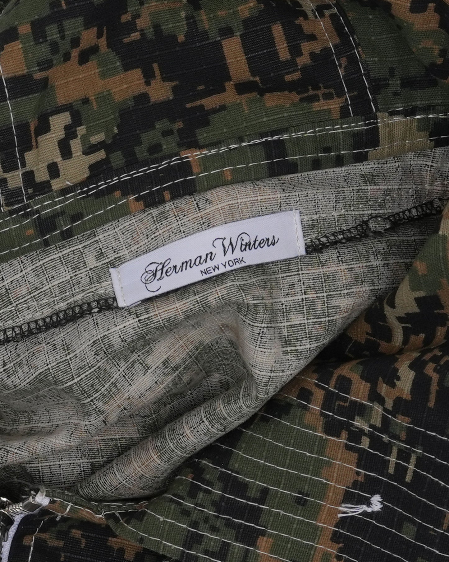 Camouflage Hooded Short Sleeve Jacket