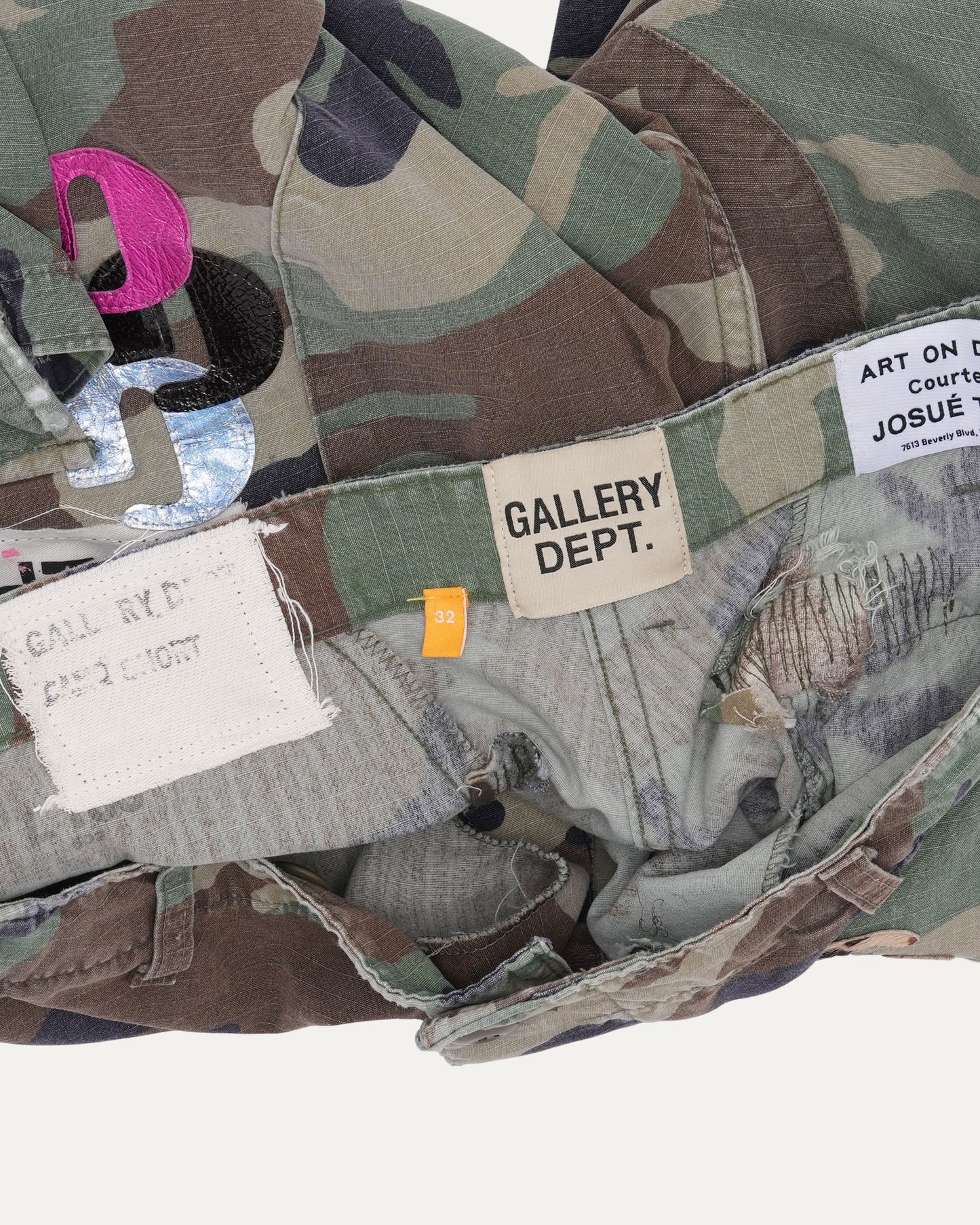 G Patch Camouflage Cargo Shorts