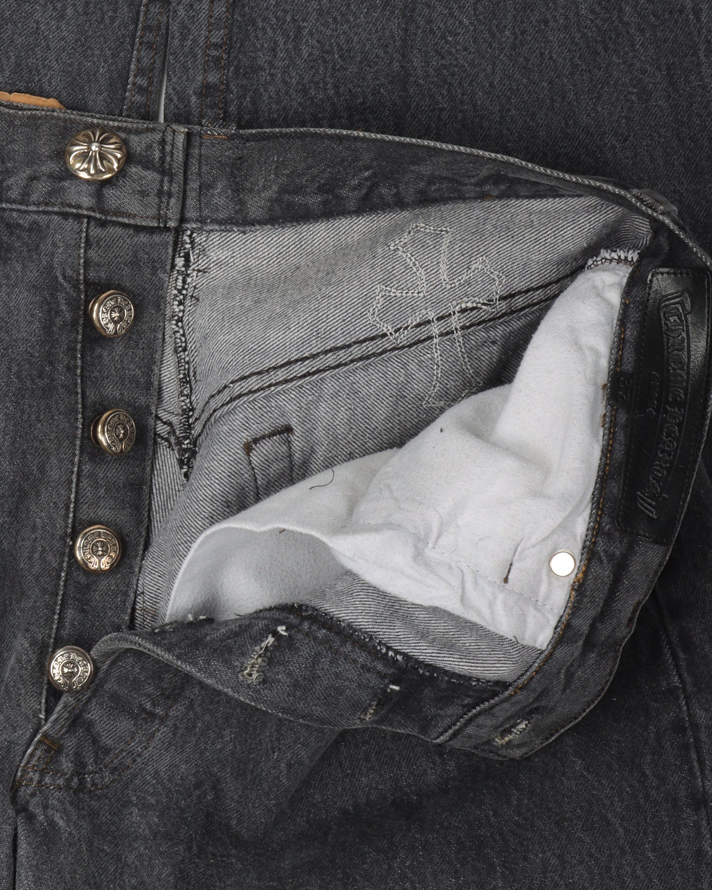 Pony Hair Cross Patch Jeans