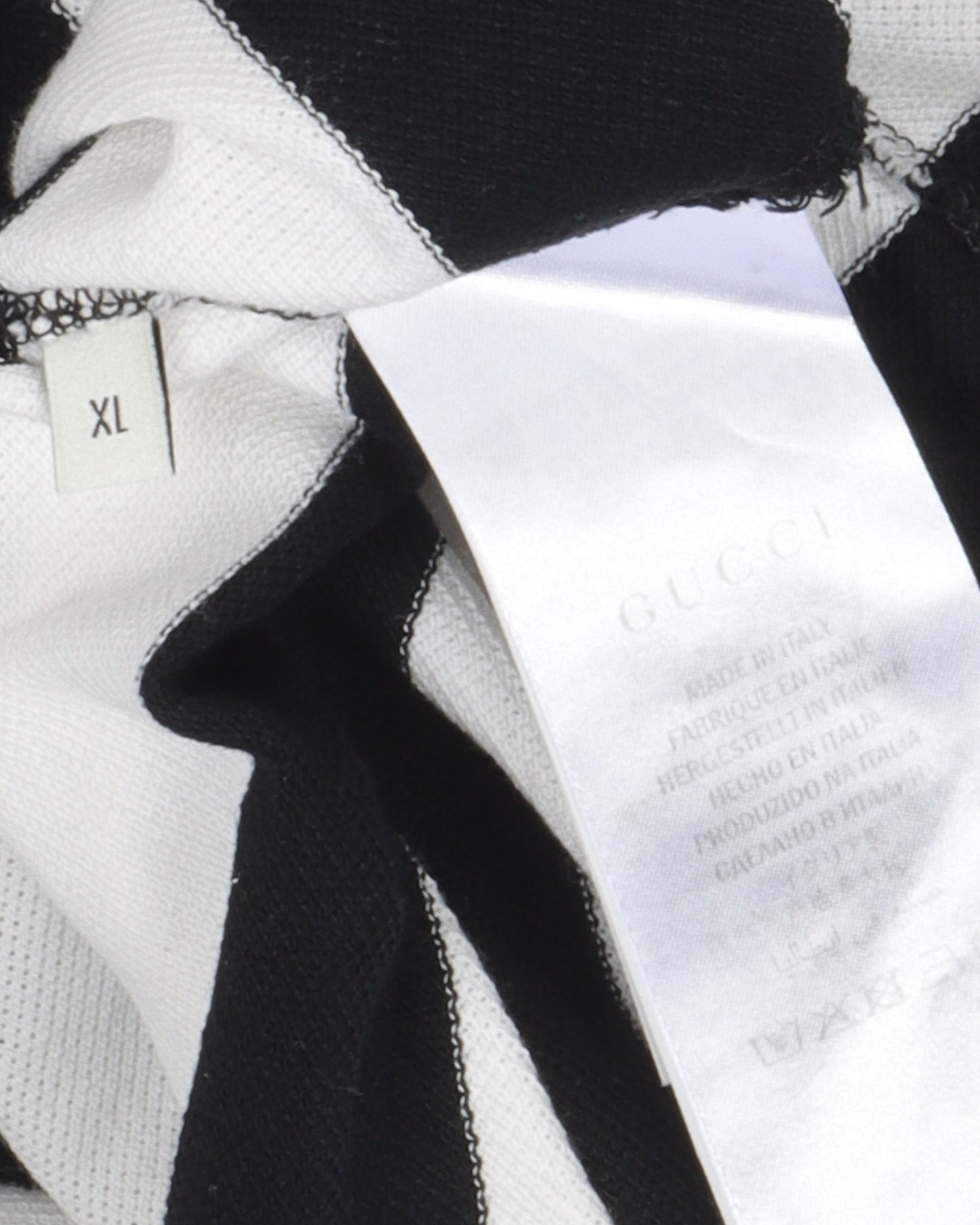 Striped Embroidered Snake Polo Shirt