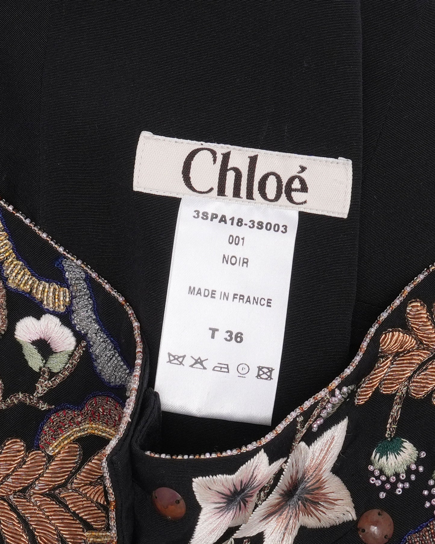 SS 2003 Lace Up Embroidered Pants