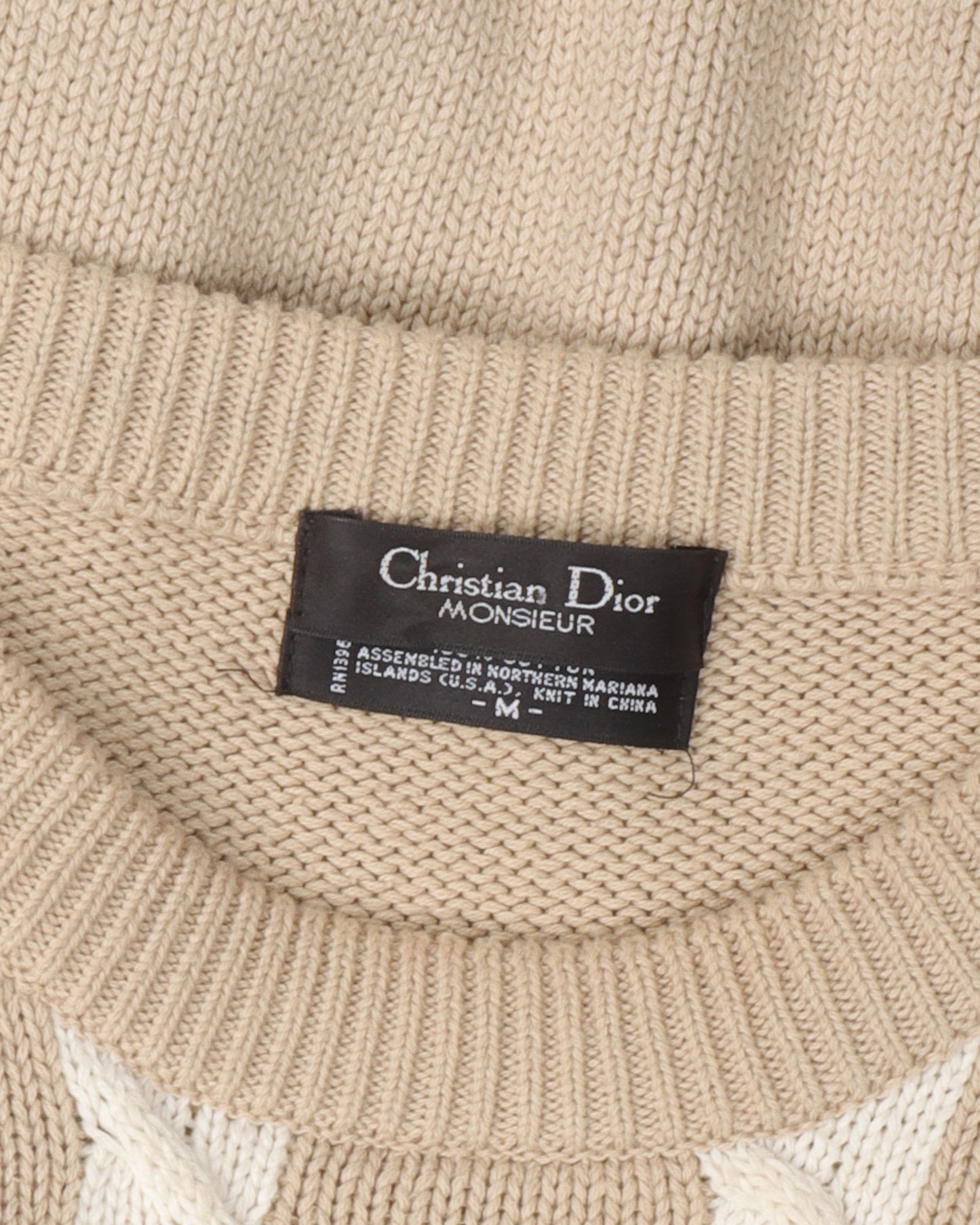 Vintage Plaid Cotton Sweater