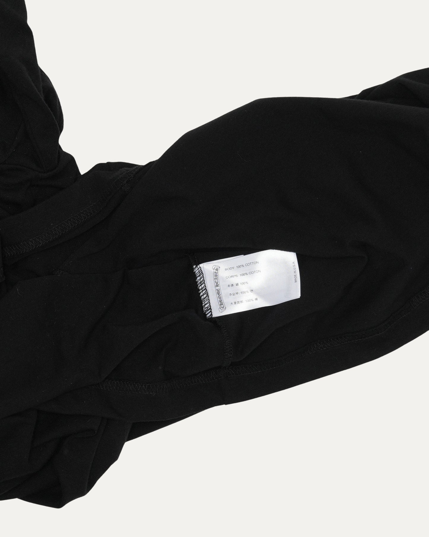Neck Logo Long Sleeve Pocket T-Shirt
