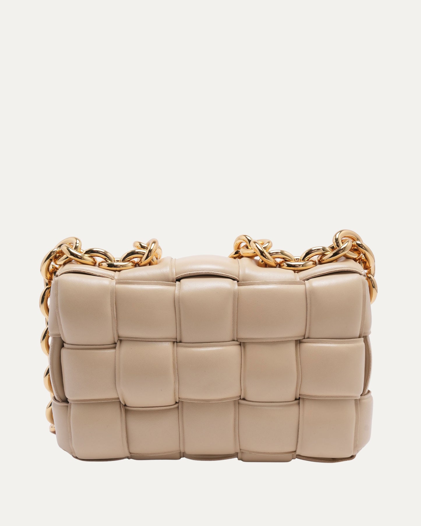 Padded Intrecciato Chain Casette Bag