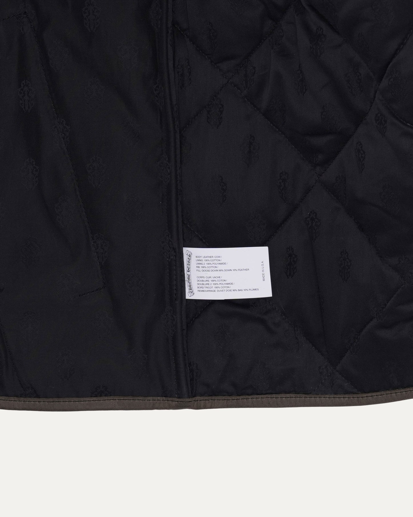Leather Quilted Puffer Jacket