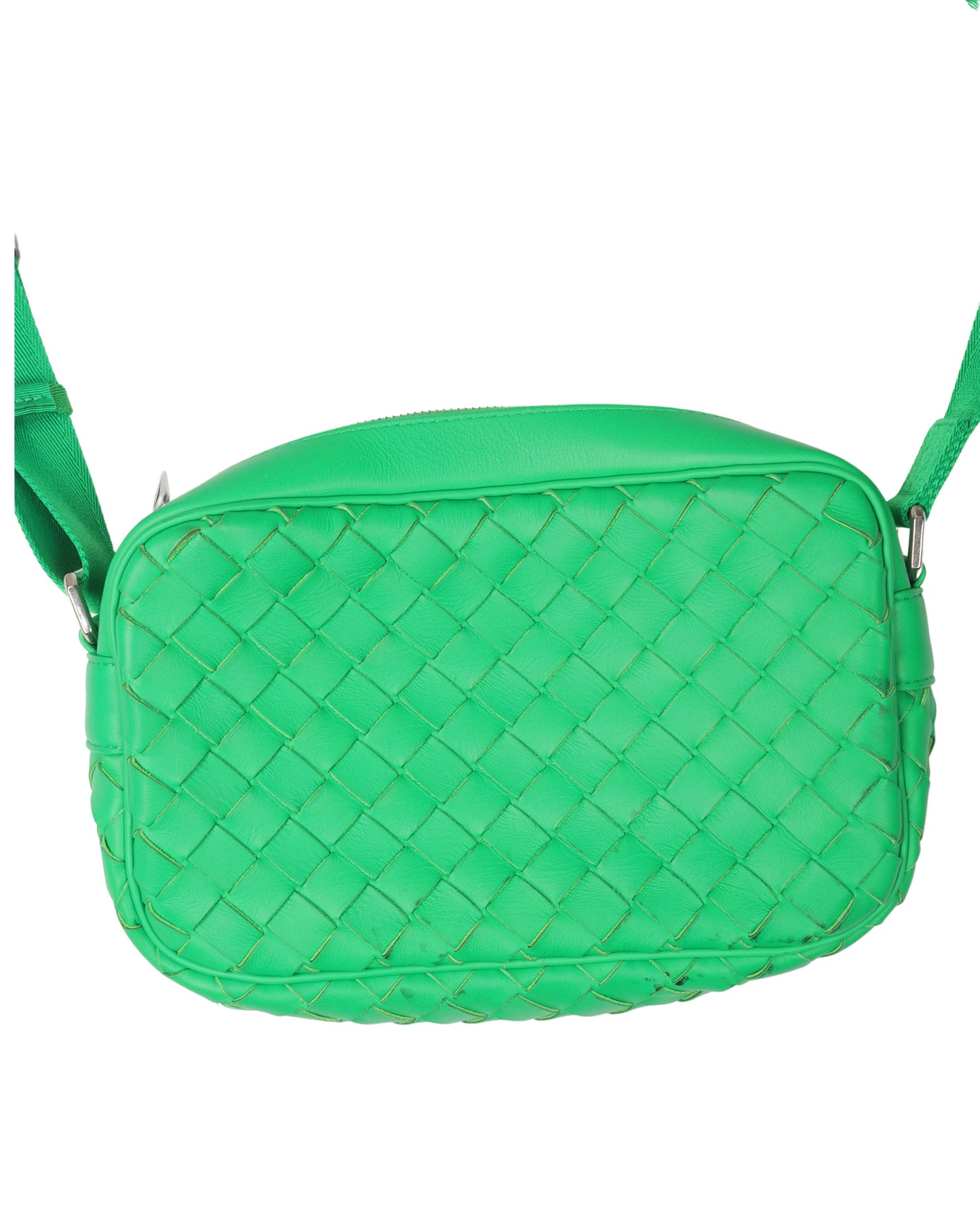 Intrecciato Leather Shoulder Bag