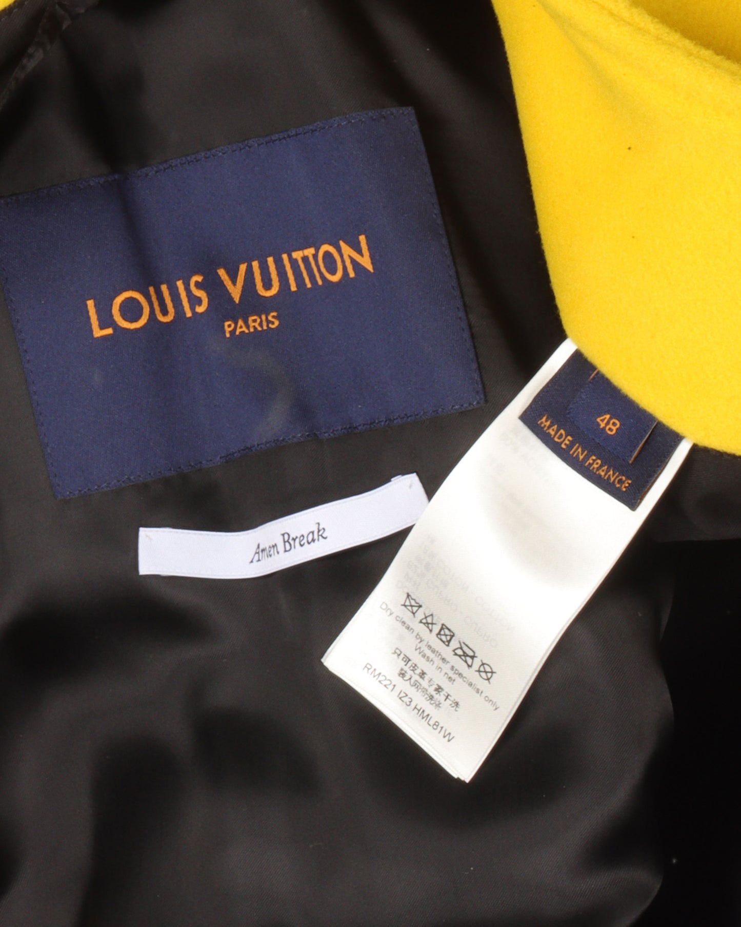 Amen Break Multi-Patches Mixed Leather Varsity Blouson