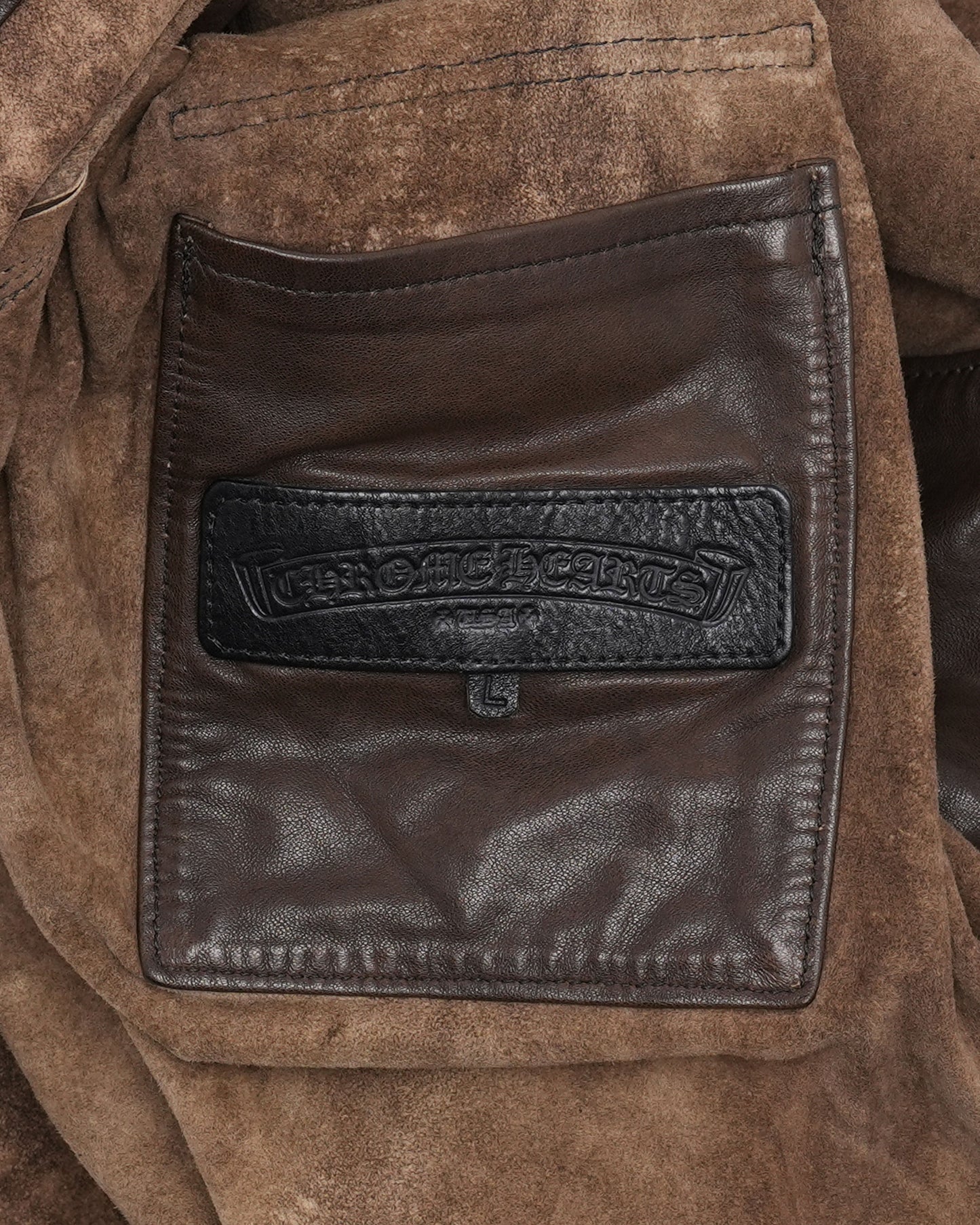 Fleur Yoke Leather Military Shirt