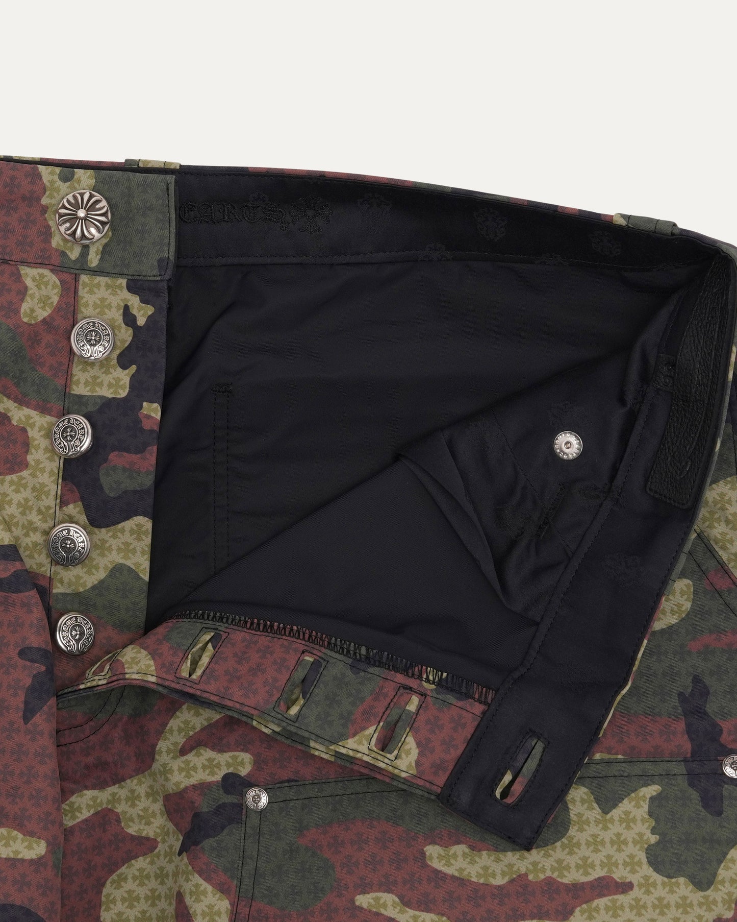 Camouflage Nylon Double Knee Pants