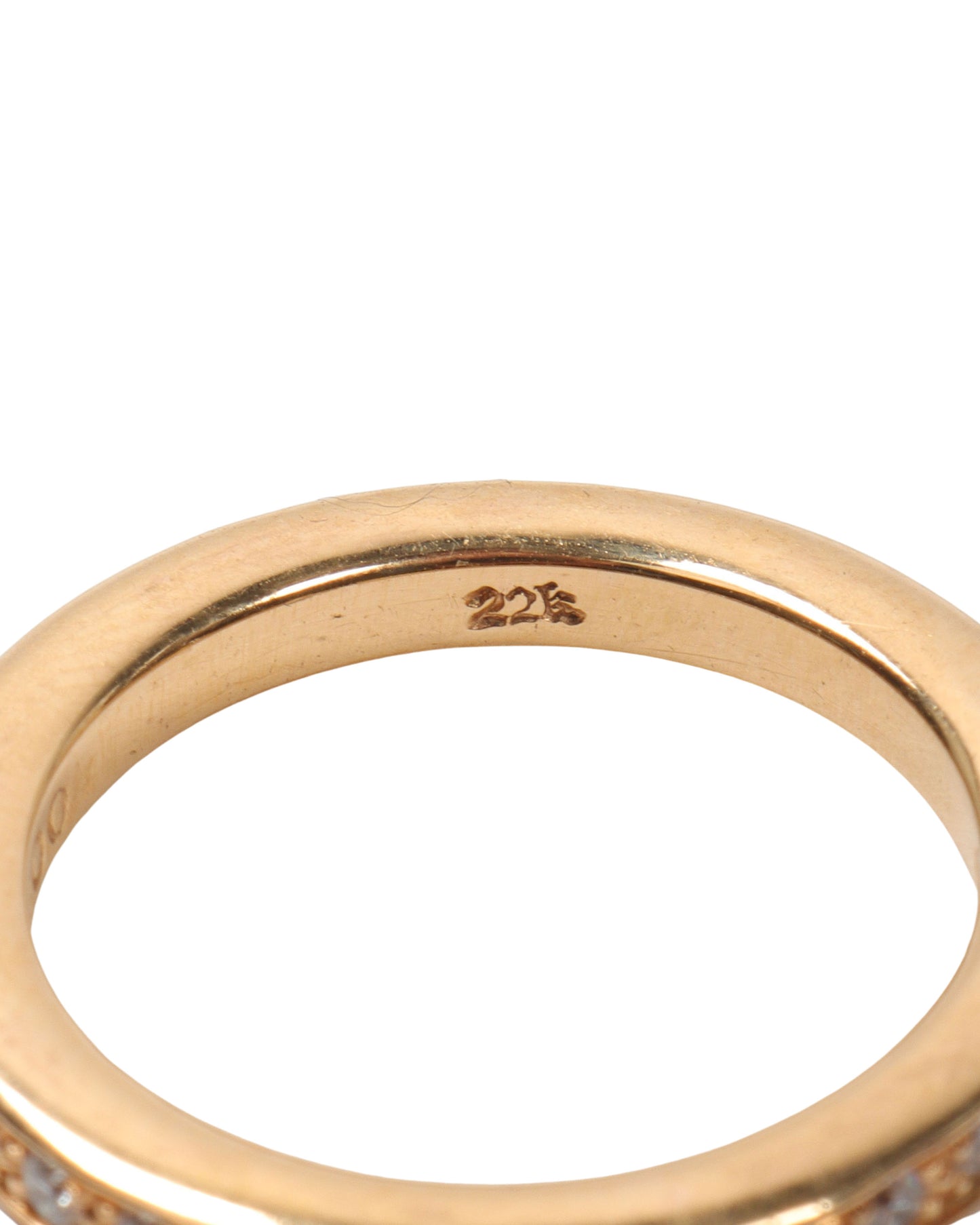 22k Gold Diamond Spacer Ring