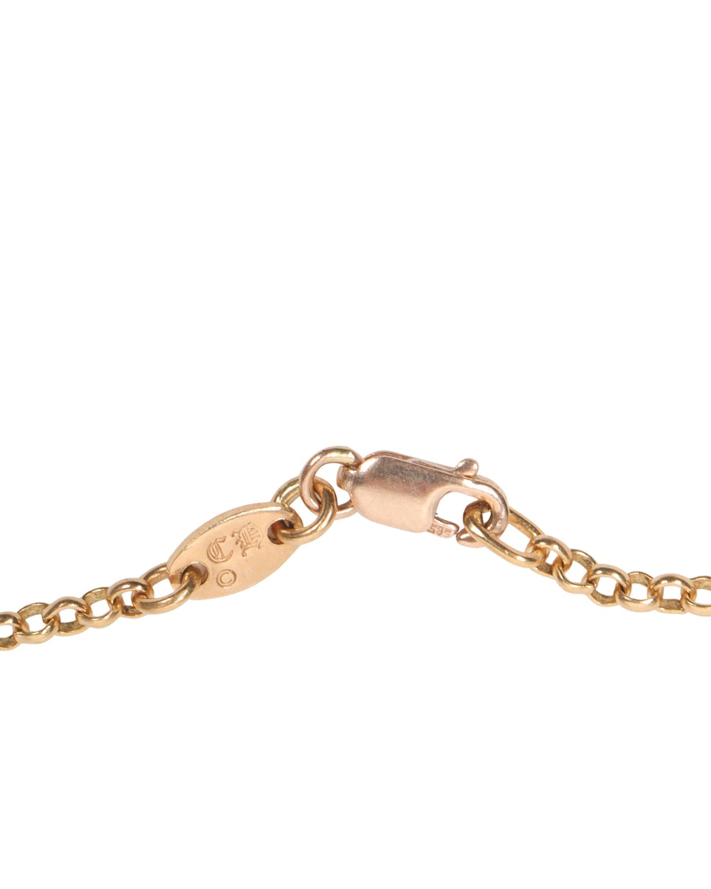 22k Gold Necklace Roll Chain