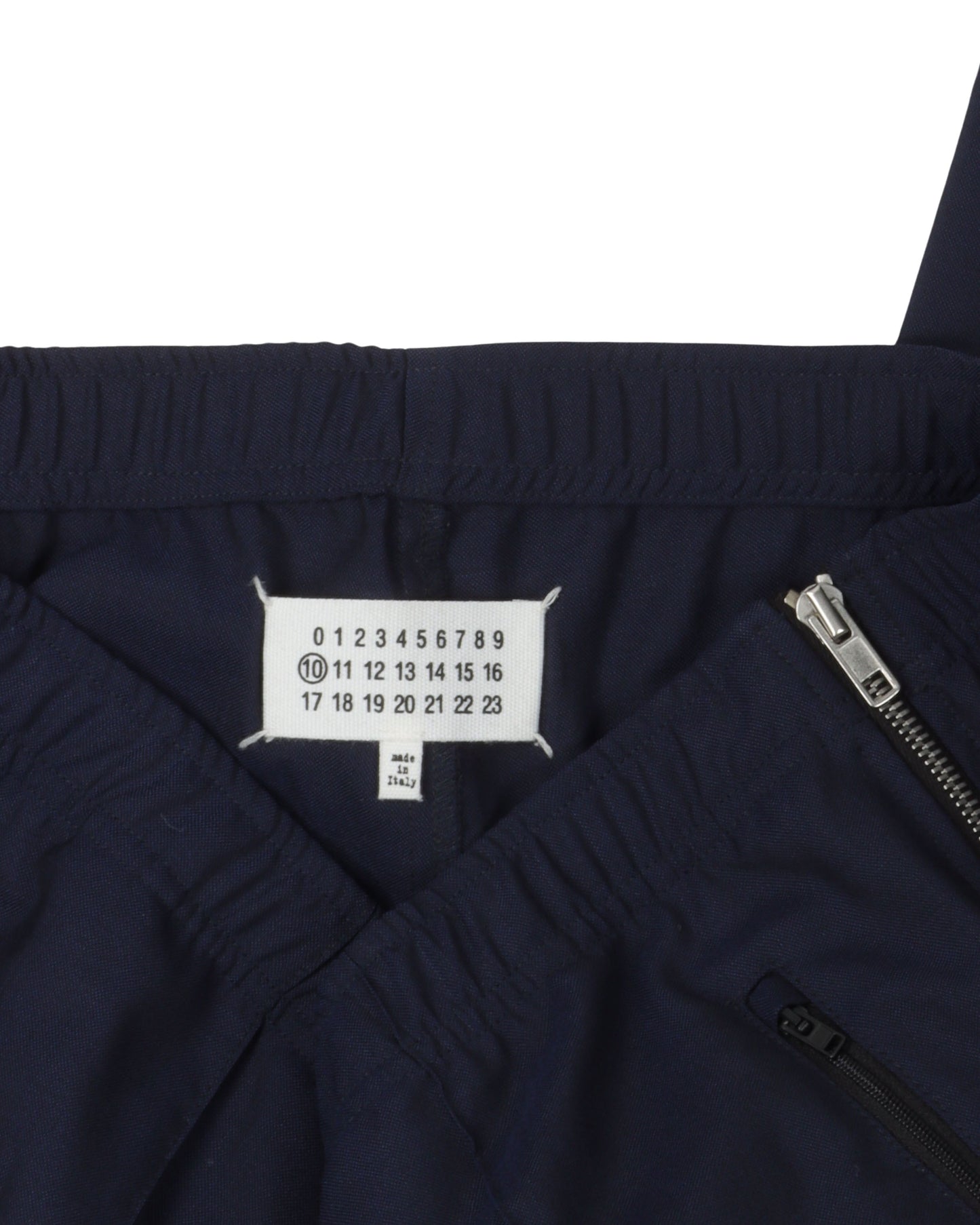 Zipper Pleated Trousers