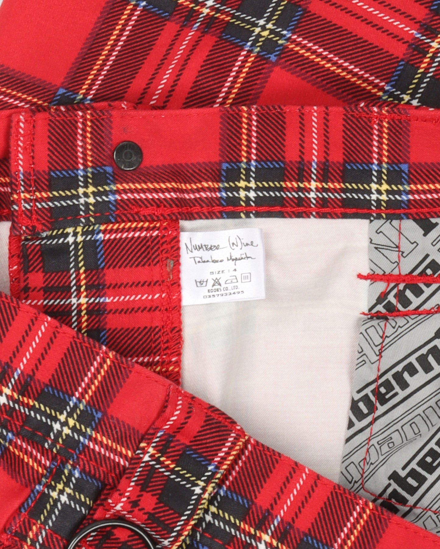 Plaid Bondage Pants