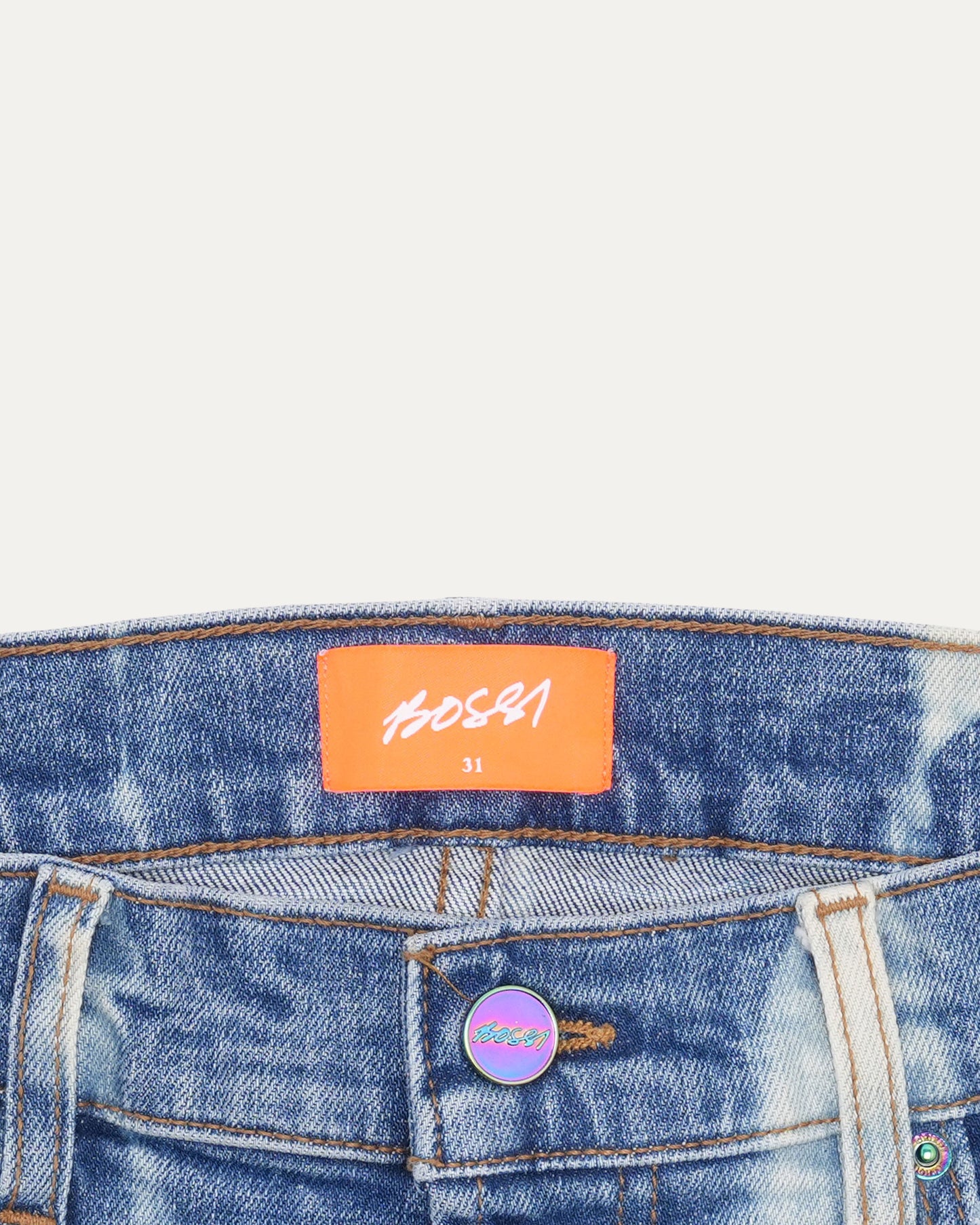 Bleached and Distressed Jeans