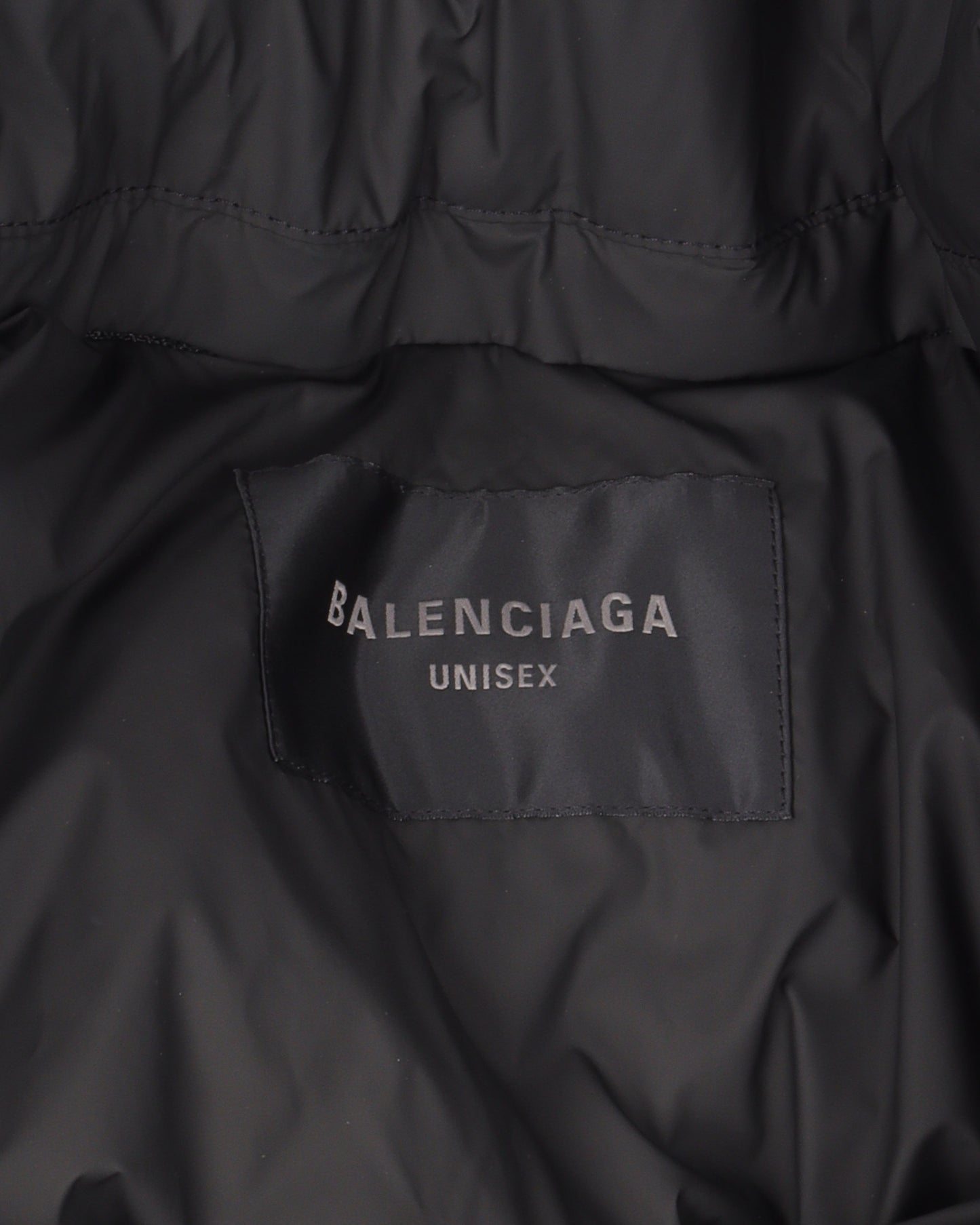 Oversized Logo Printed Padded Vest