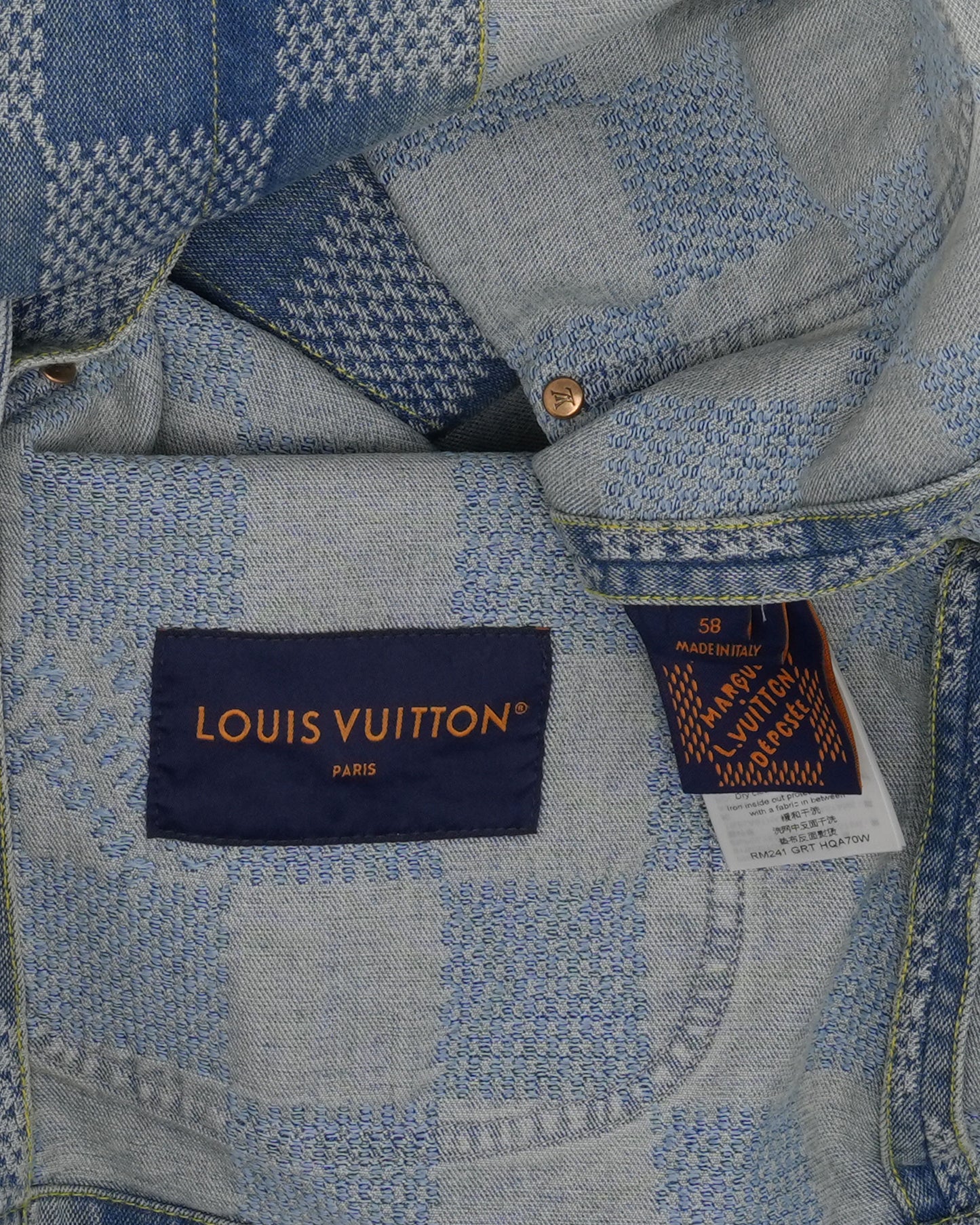 Denim Damier Chore Coat