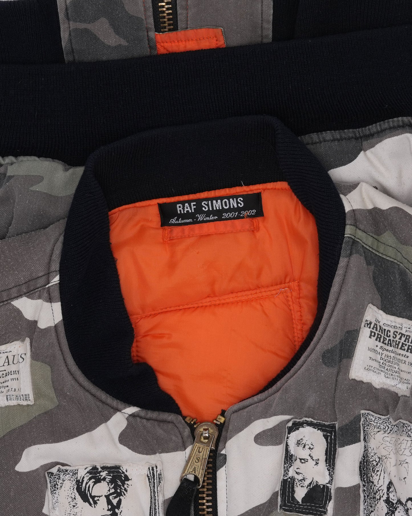 AW01 "Riot, Riot, Riot" MA-1 Camouflage Patch Bomber