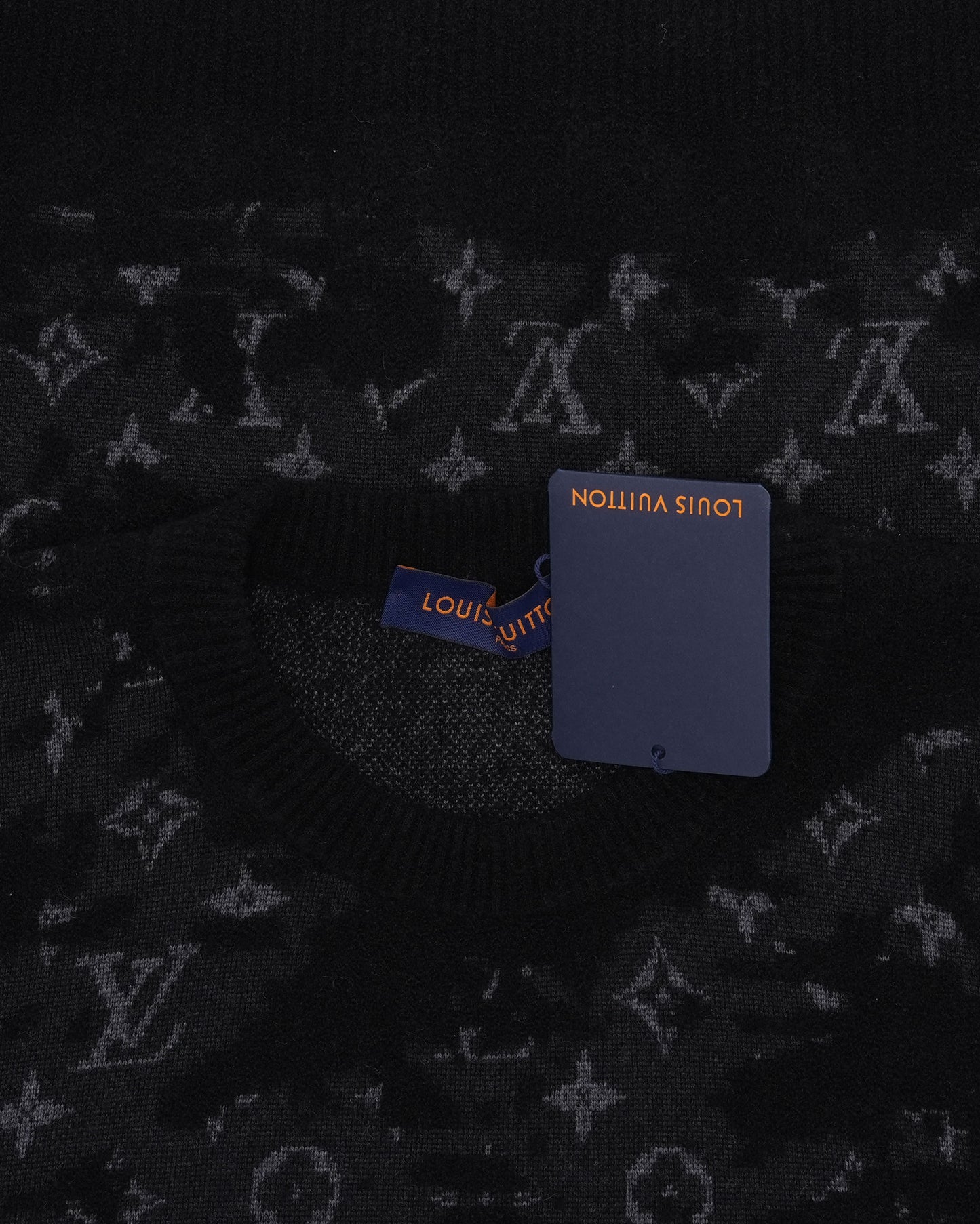 Camouflage Monogram Jacquard Intarsia Knit Sweater