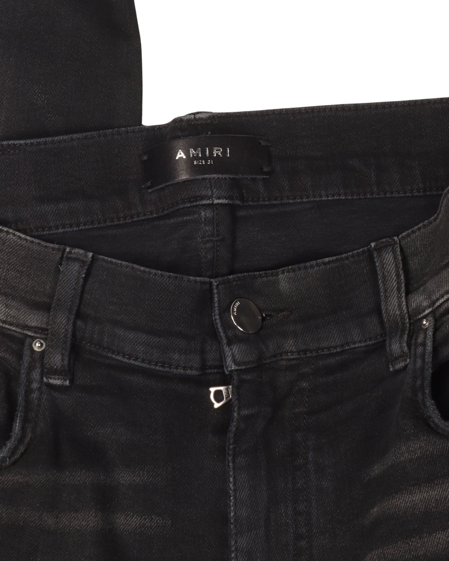 Distressed Knit Repair Denim Jeans