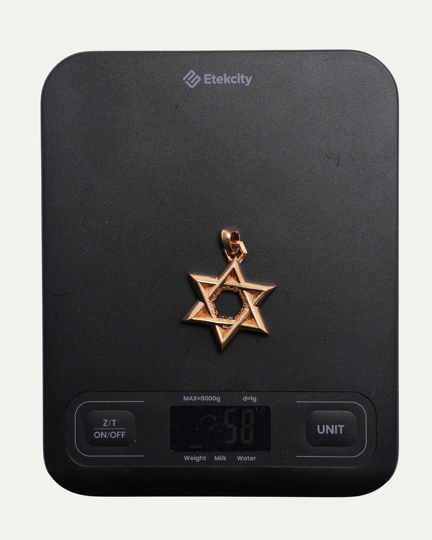 XL Gold Star of David