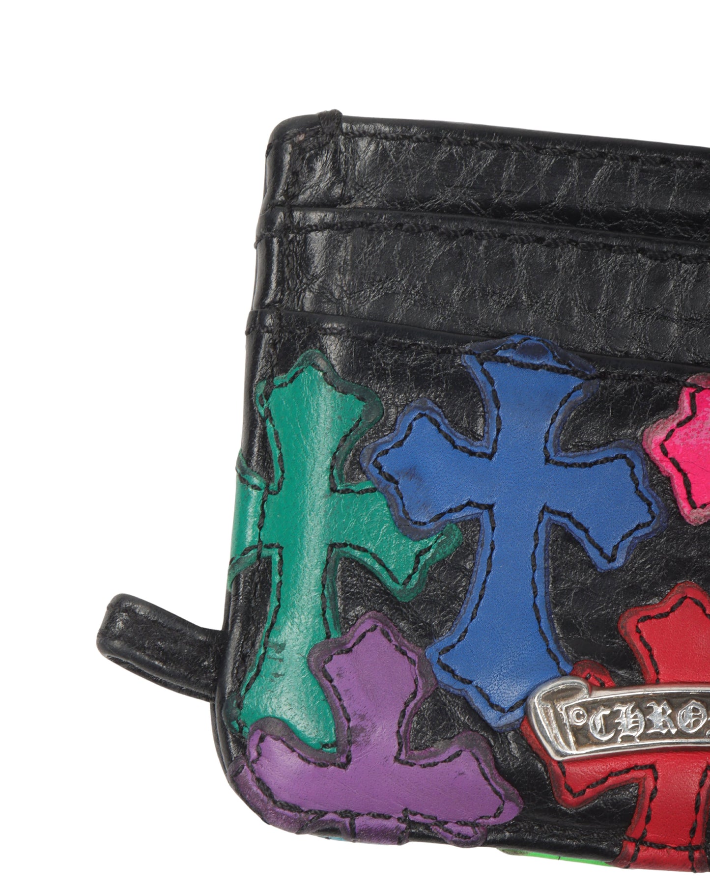 Multicolor Cross Patch Cardholder