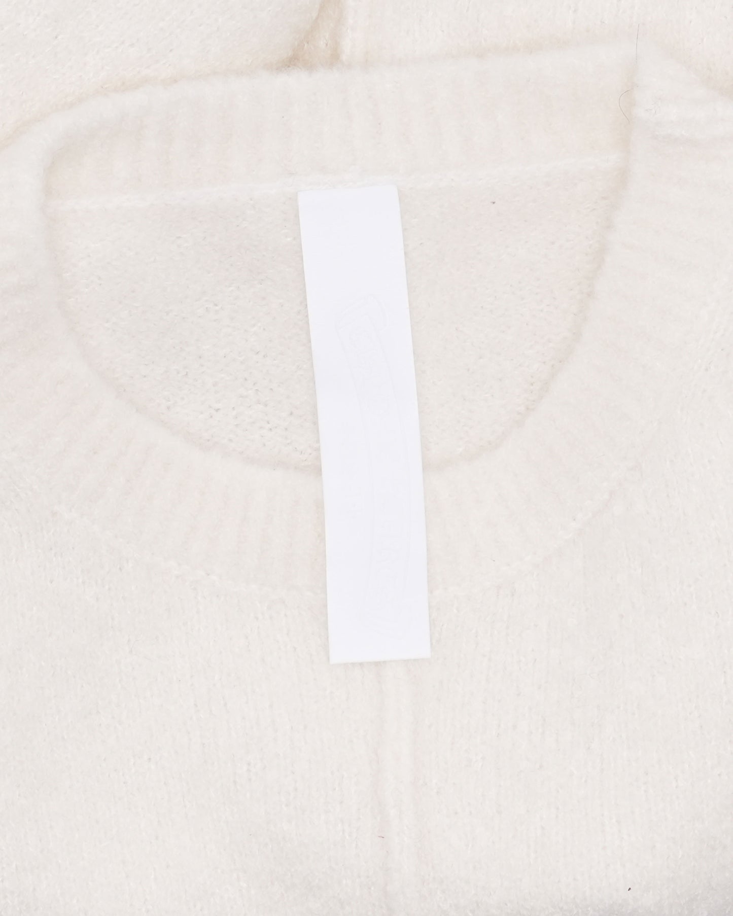 Pony Hair Cross Patch Cashmere-Silk Blend Sweater