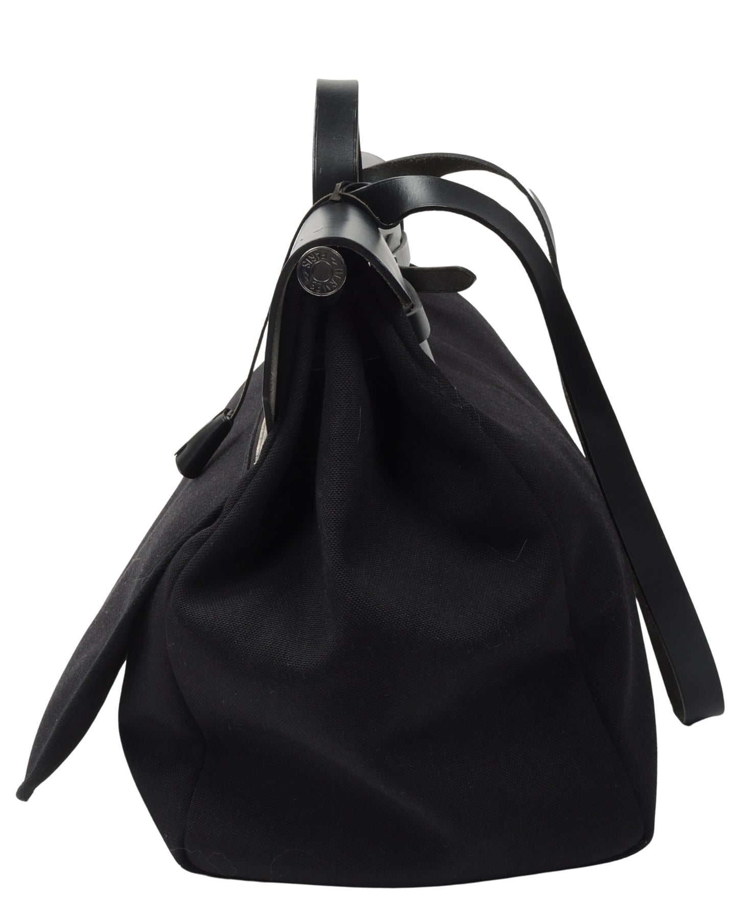 Black Vache Hunter and Toile Herbag Zip Cabine 50 Palladium Hardware