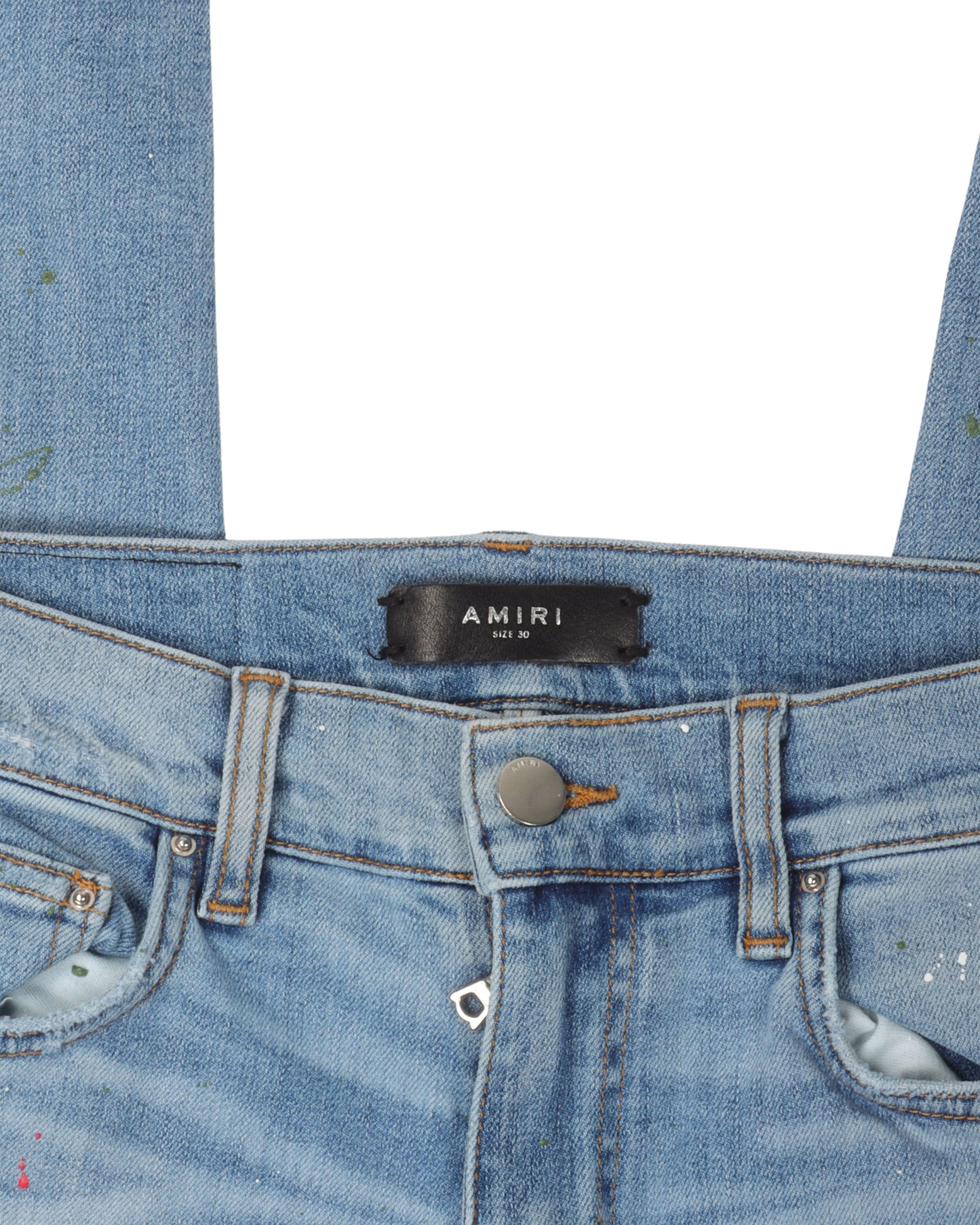 Distressed Crane Patch Jeans