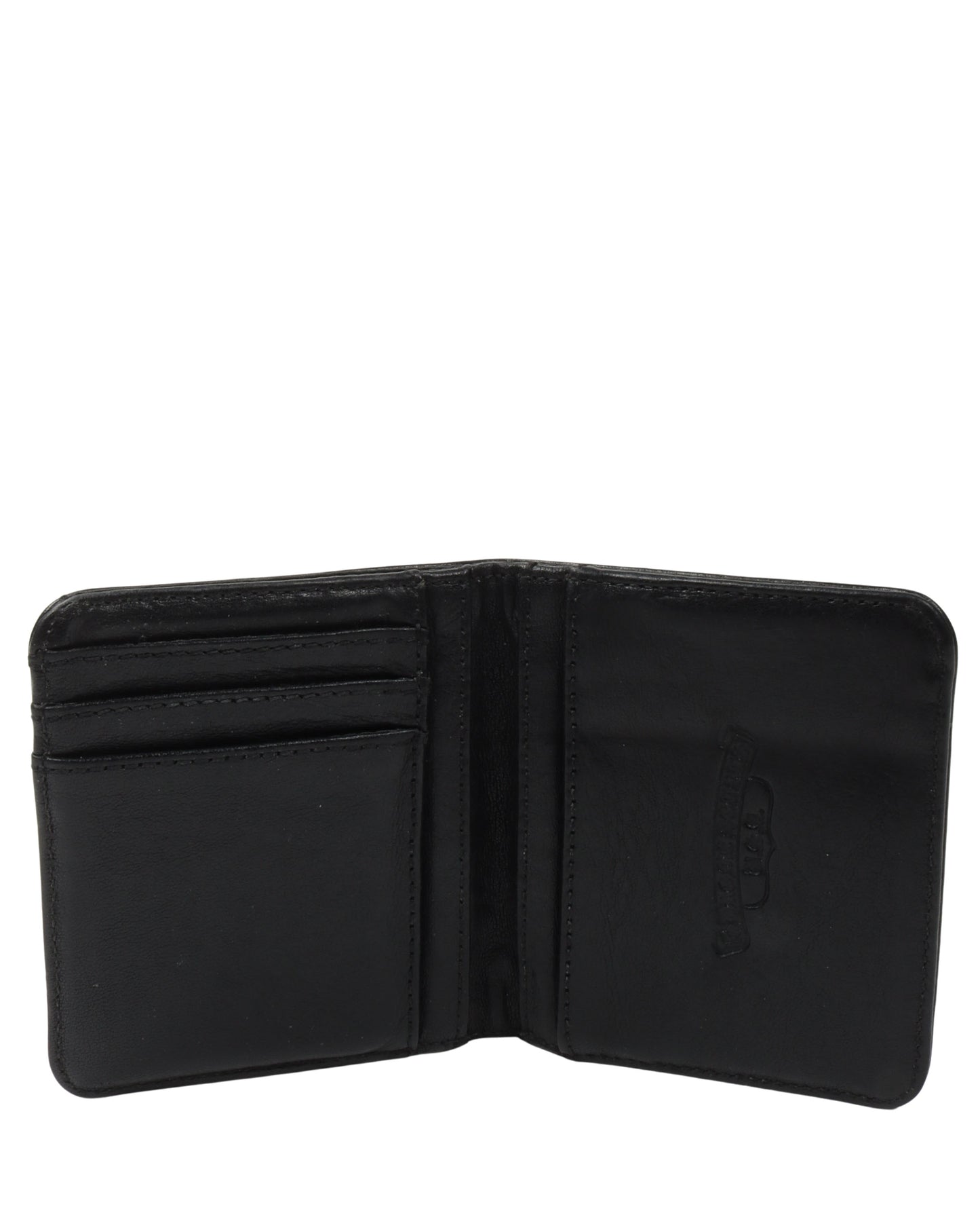 Leather Cross Patch Bifold Patch Wallet