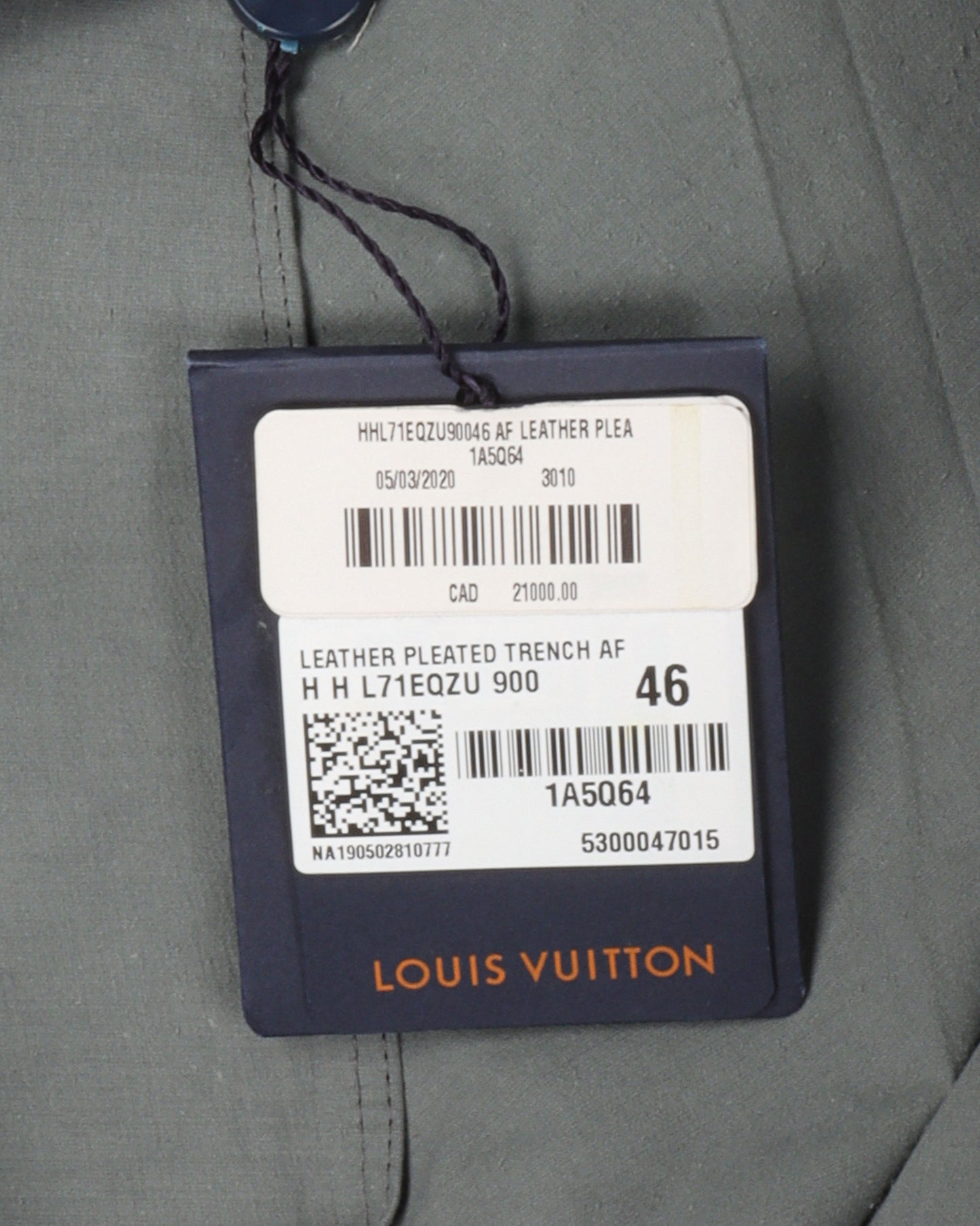 Lamb Leather Trench Coat