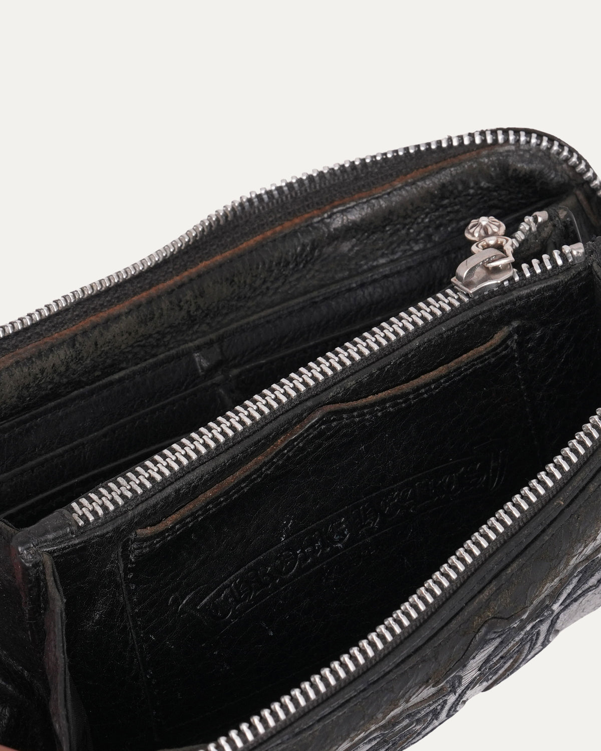 Cemetery Cross Patch Long Zip Wallet