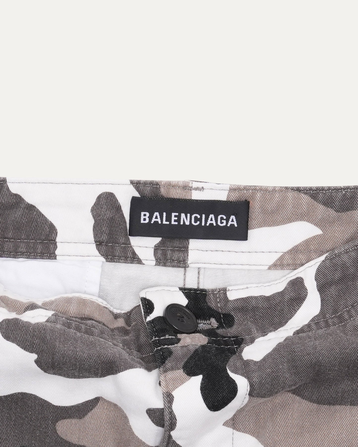 Camouflage Print Straight Leg Cargo Ski Pants