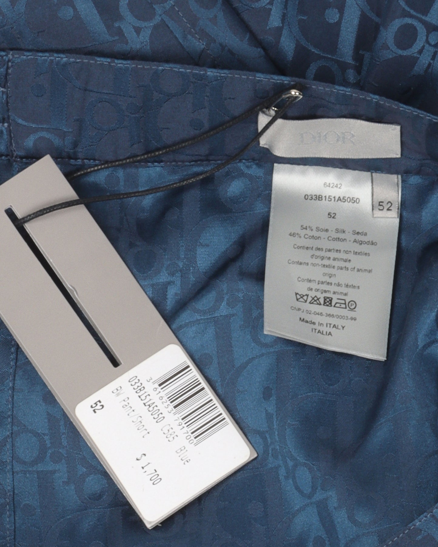 Silk Blend Oblique Monogram Pants