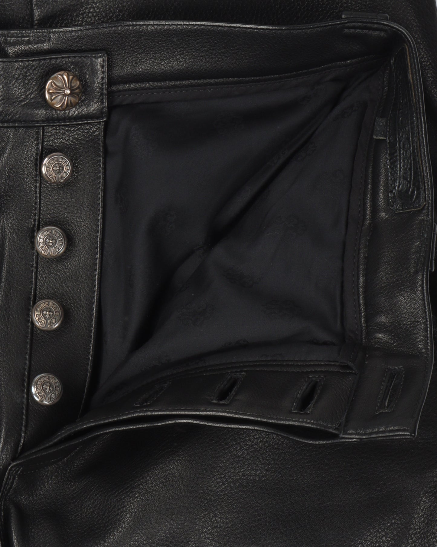 Fleur Knee Leather Pants