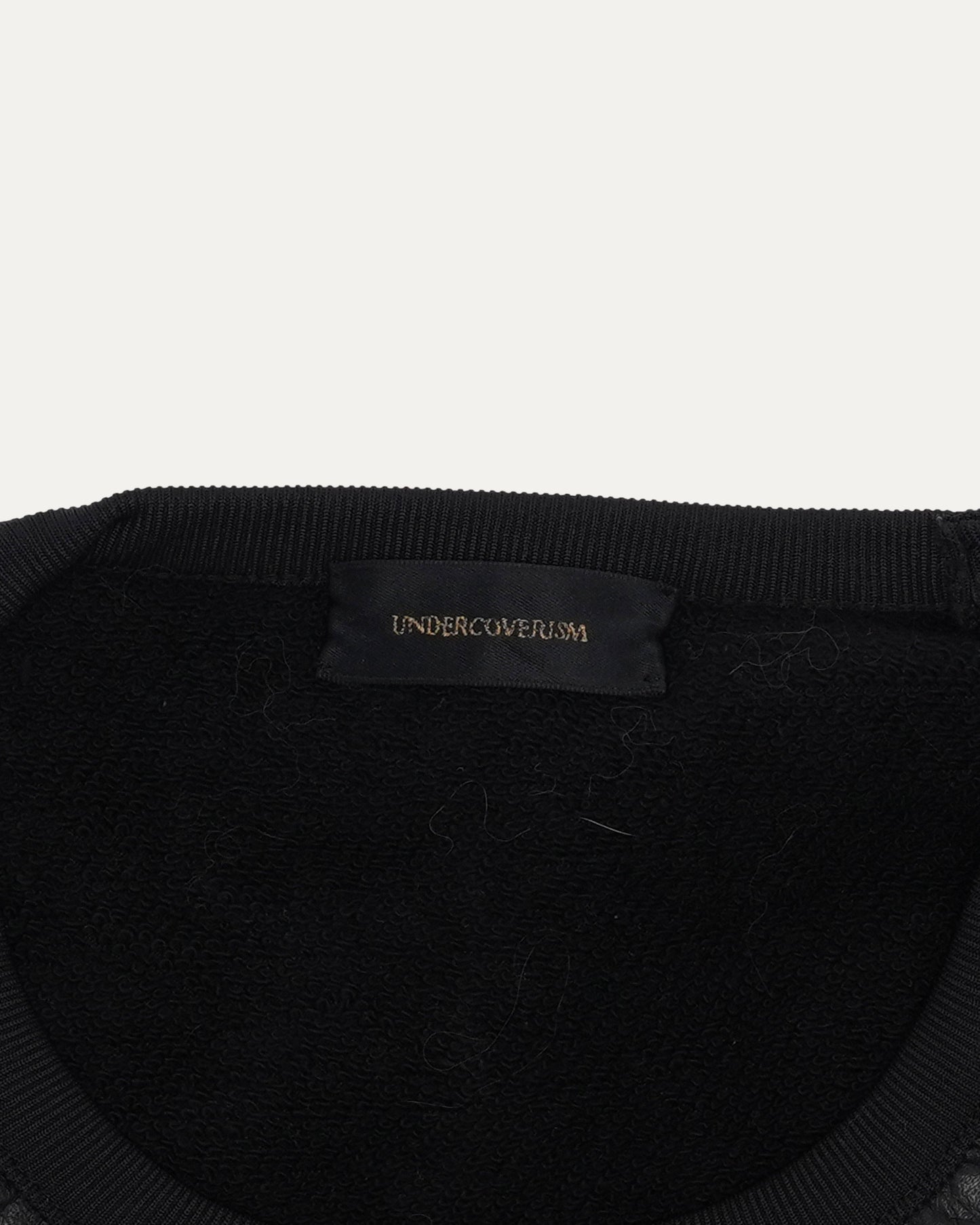 Mixed Material Crewneck Sweatshirt