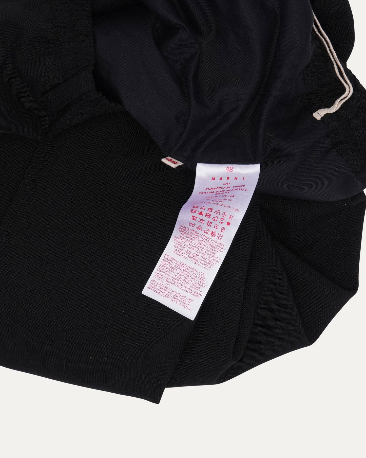 Virgin Wool Cropped Trousers