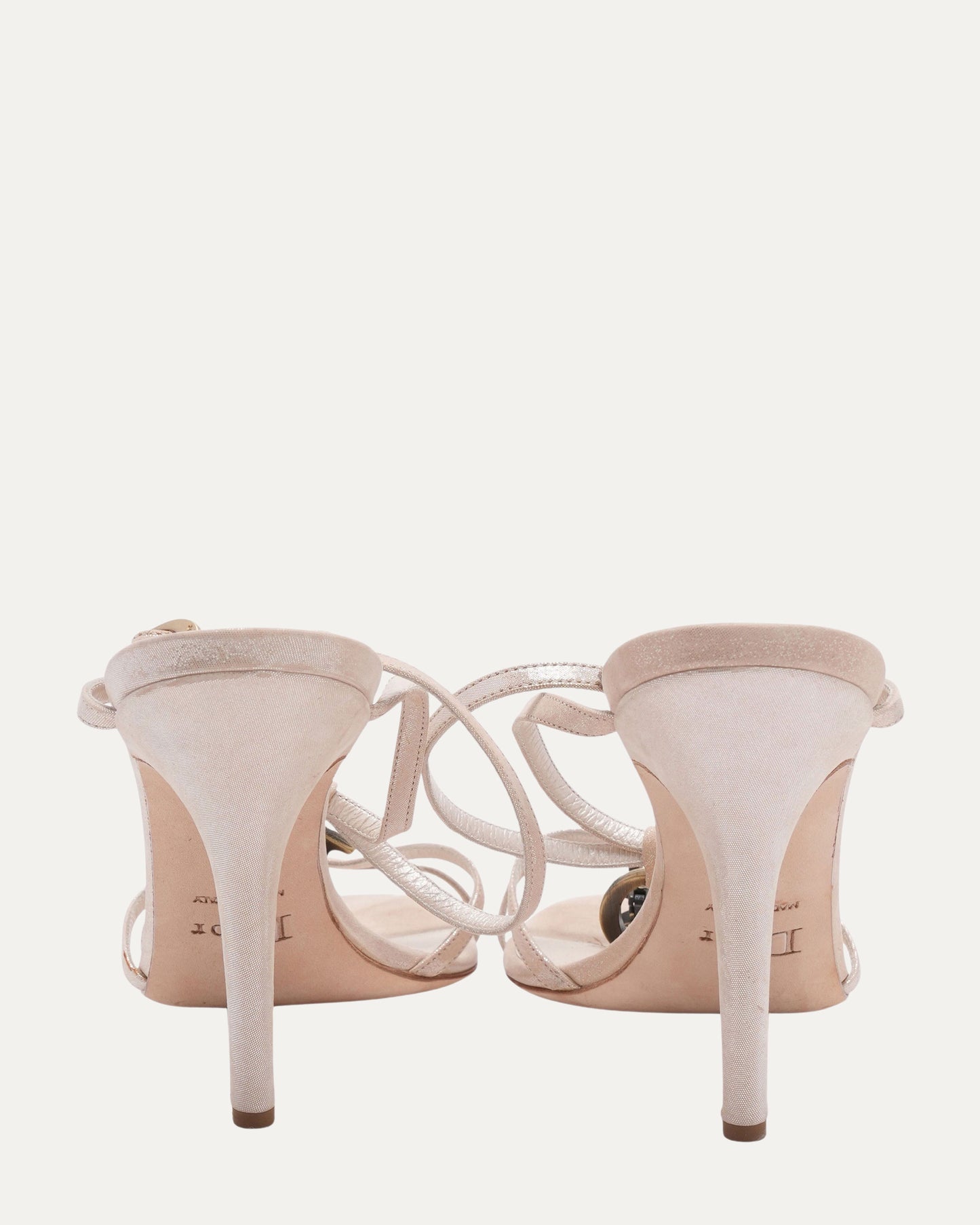 Galliano Era Pearl Logo "Spell-Out" Sandals (c. 2004)