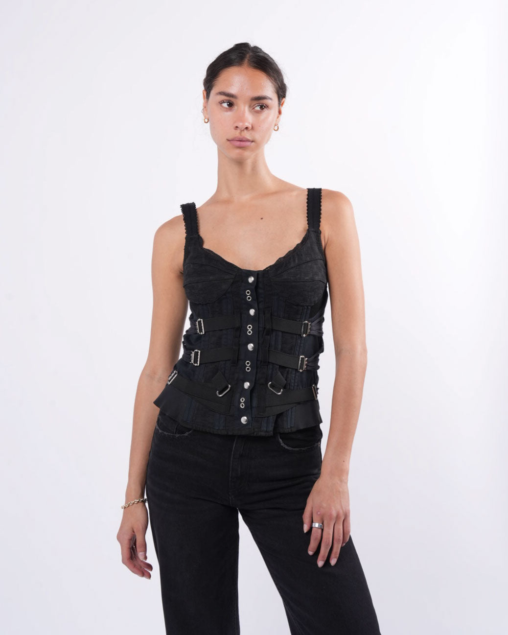 1990's Boned Bondage Corset