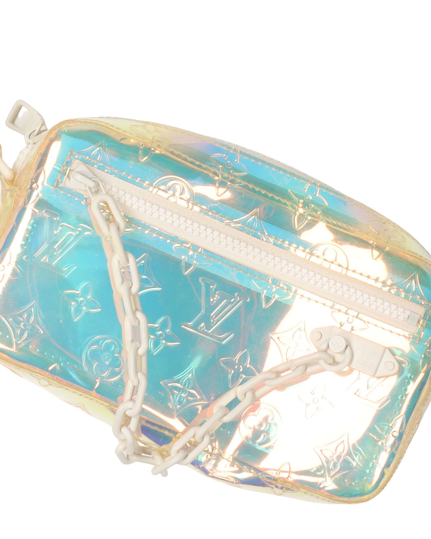 PVC Monogram Pochette Volga Iridescent Prism