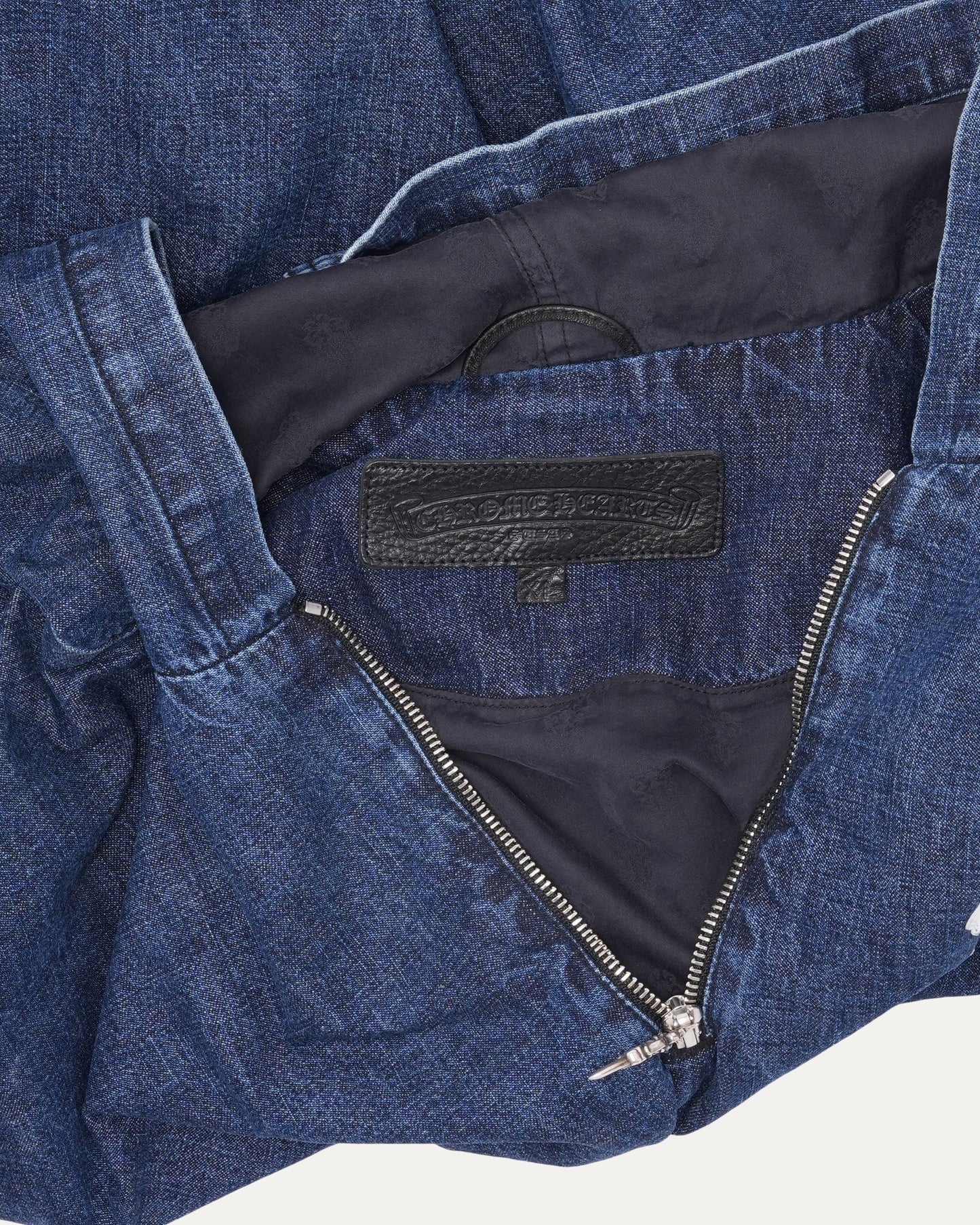 Ruckus Hooded Denim Cross Patch Jacket