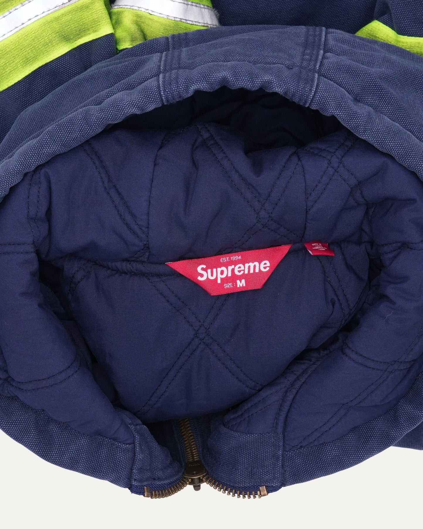 Reflective Stripe Hooded Work Jacket