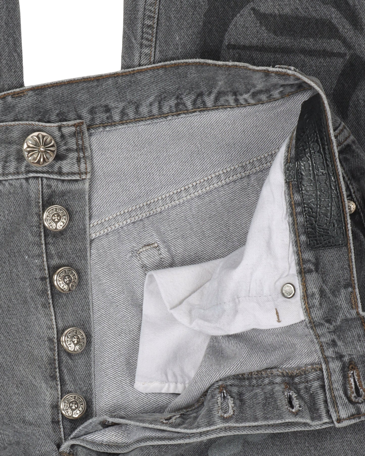 Online Exclusive Cross Patch Stencil Jeans