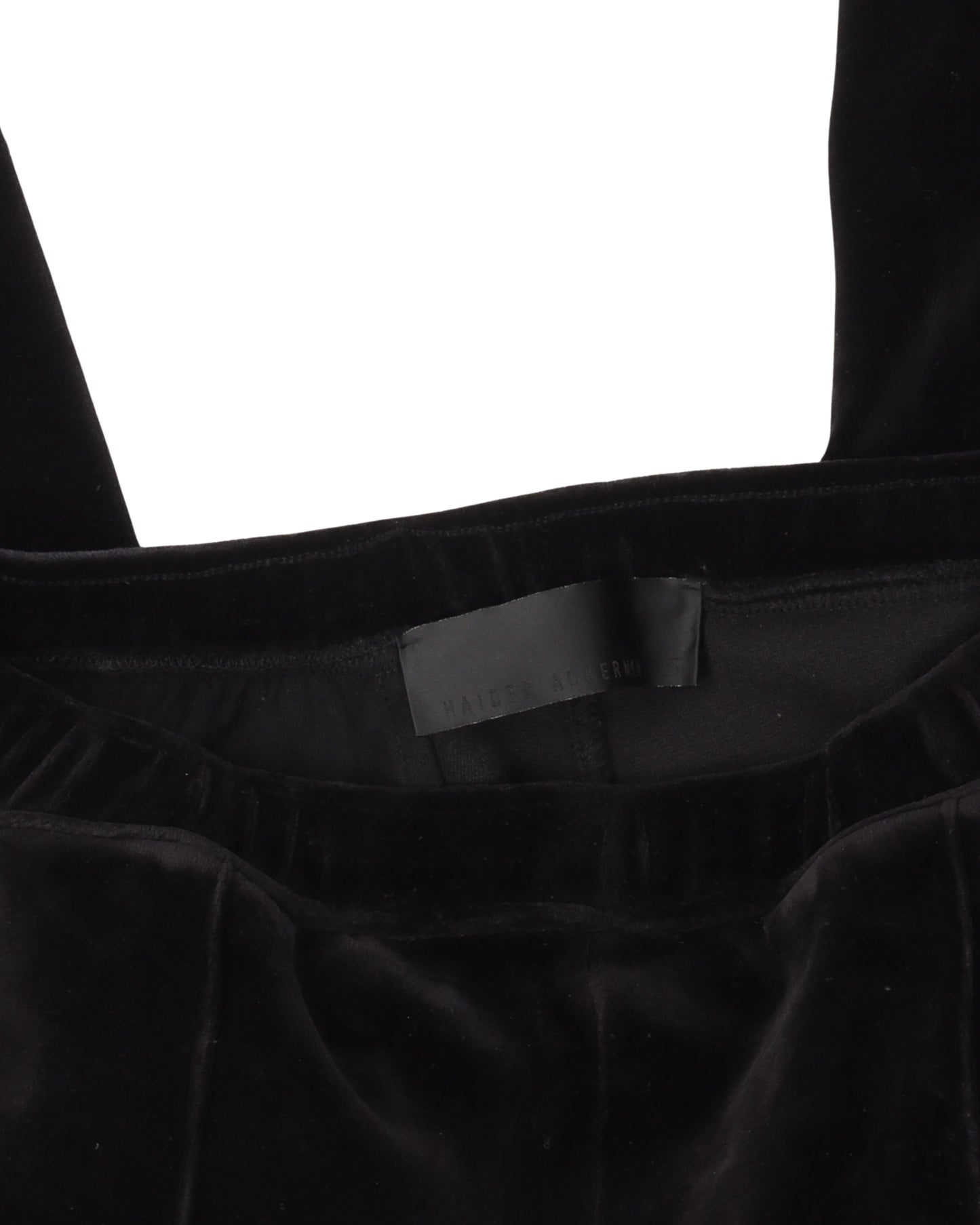 Pleated Velour Pants