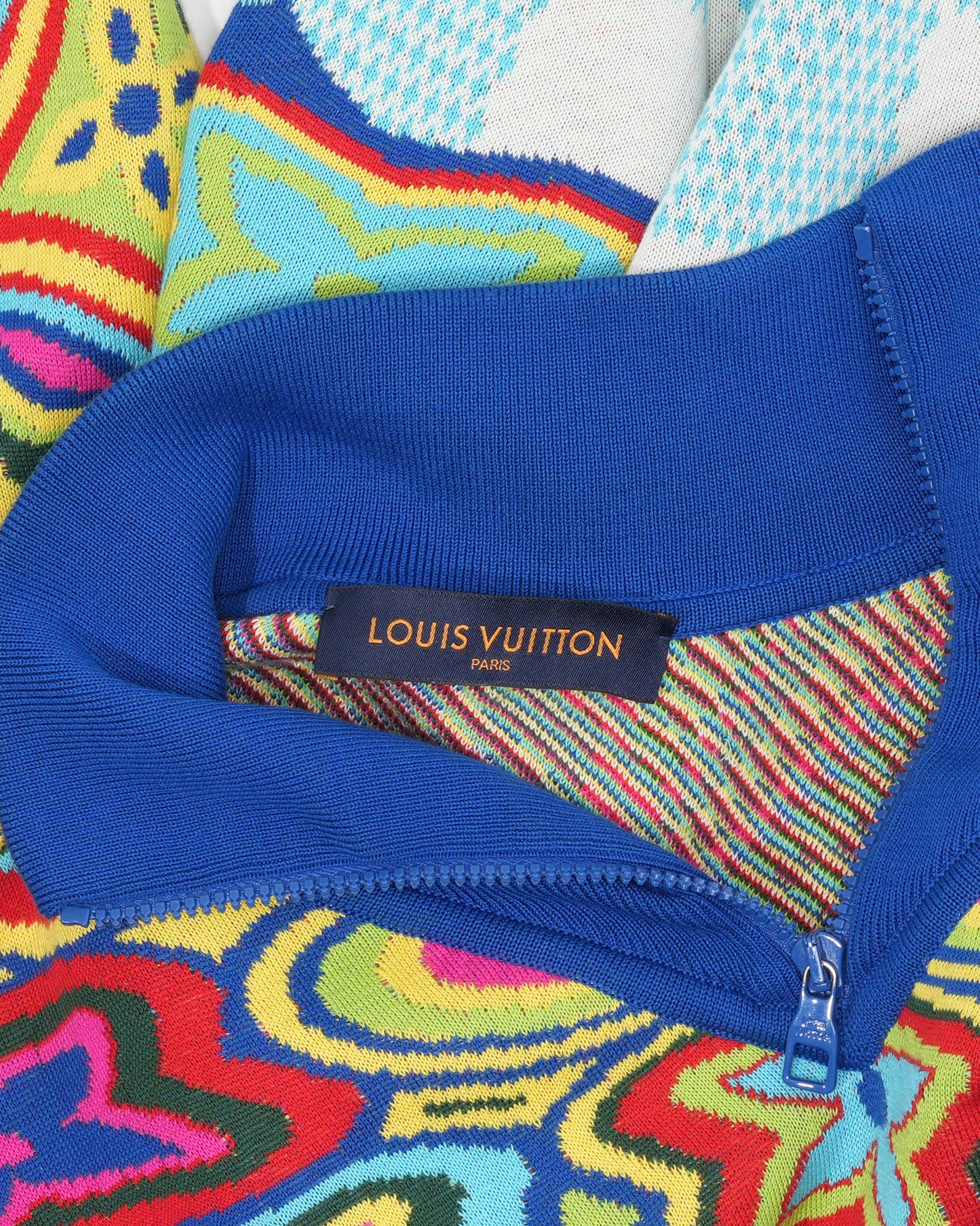 Distorted Monogram & Damier Knit Zip Up