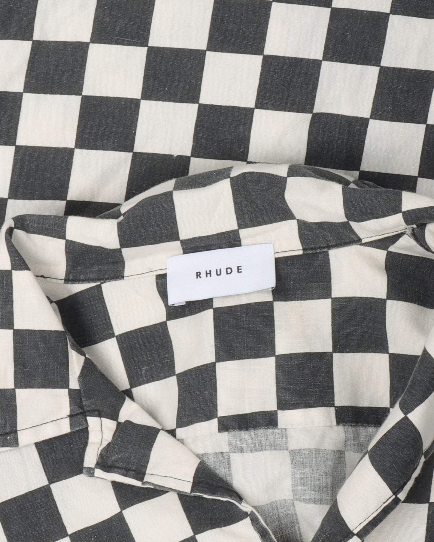Checkered Camp Collar Shirt