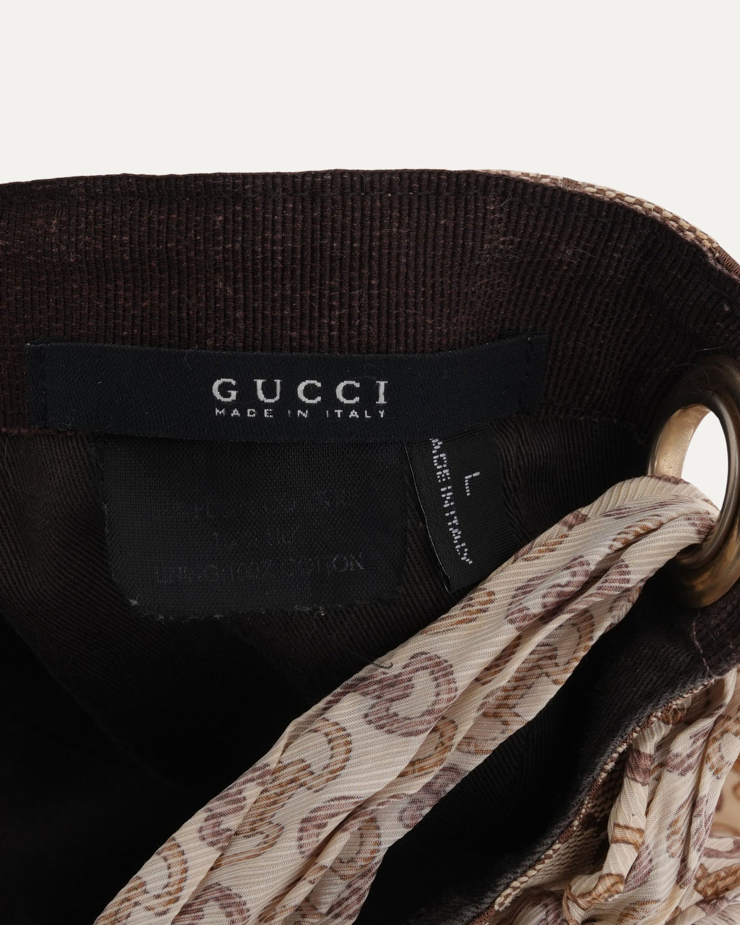 Children's GG Monogram Scarf Tie Hat