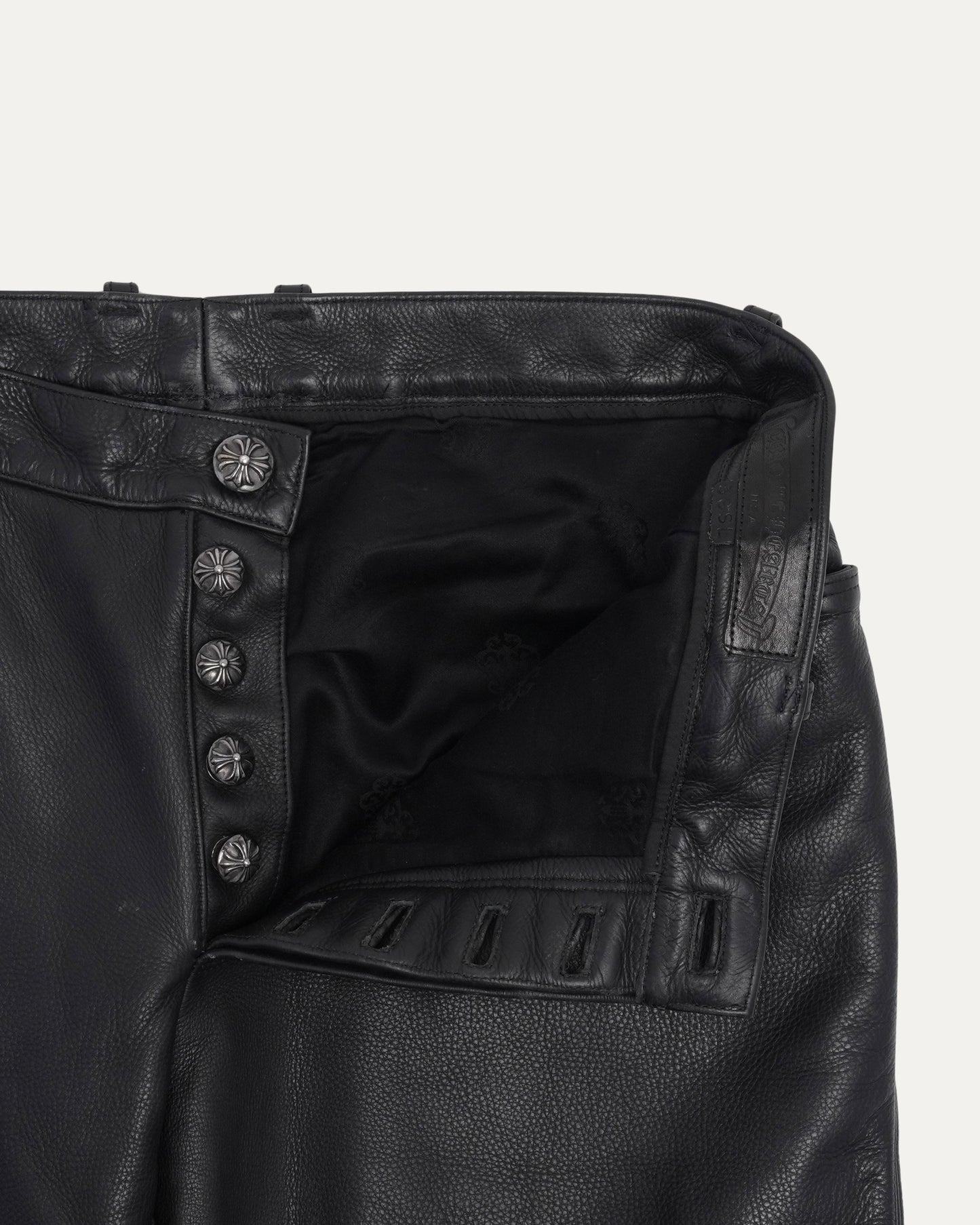Fleur Knee Leather Pants