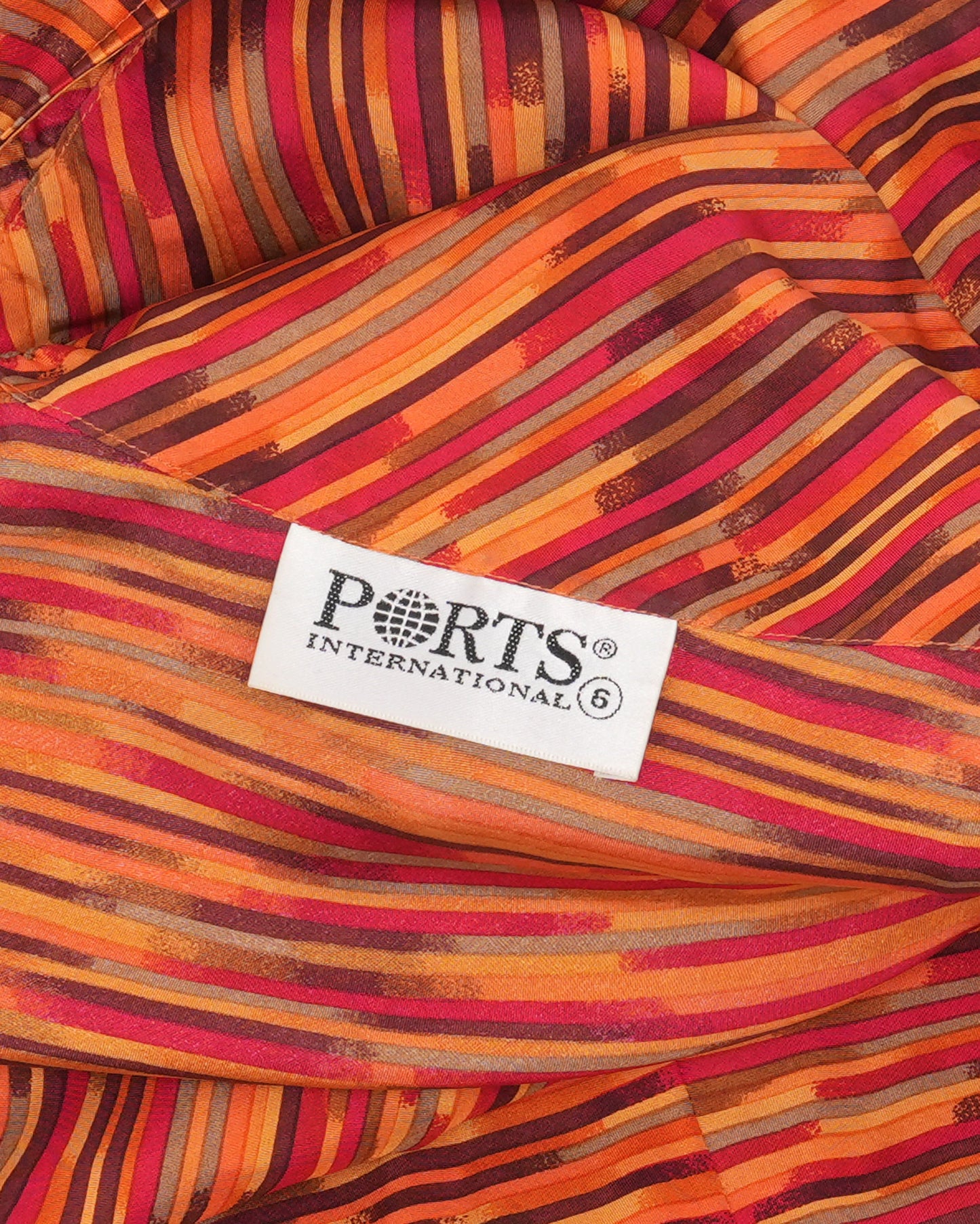 Vintage Ports International Sleeveless Silk Dress