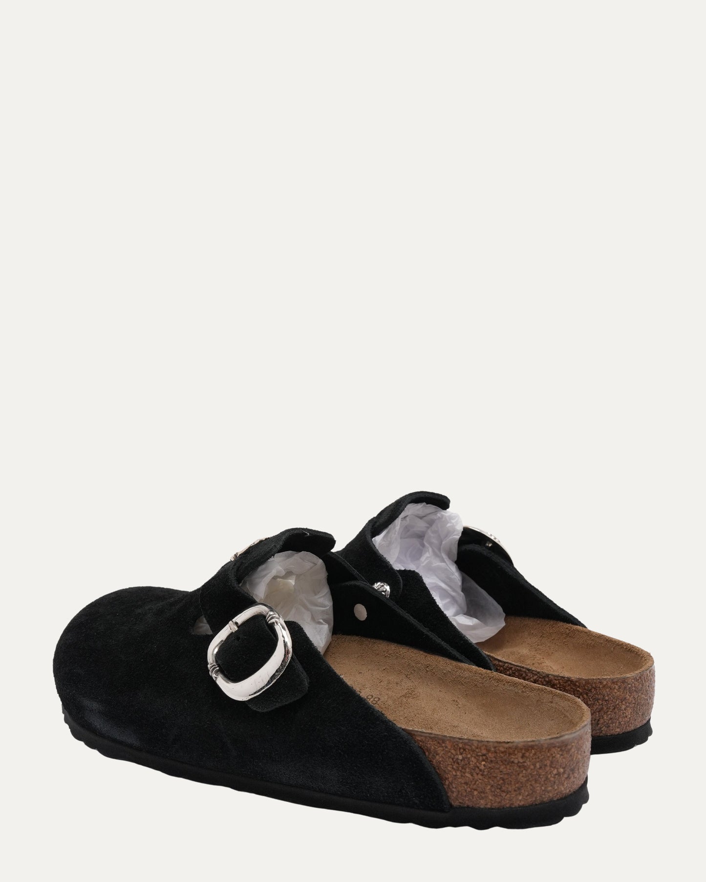 Dagger Embellished Birkenstock Boston Suede Mule
