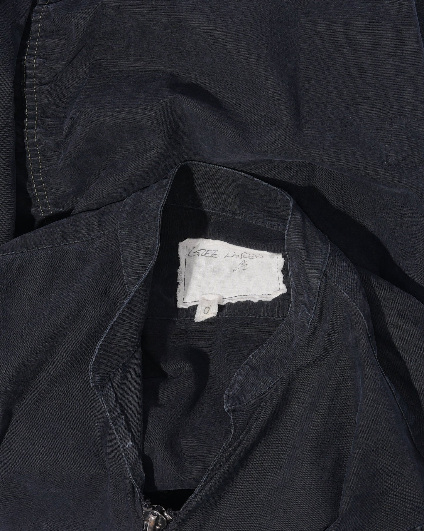 Patchwork Tent Zip Front Studio Shirt